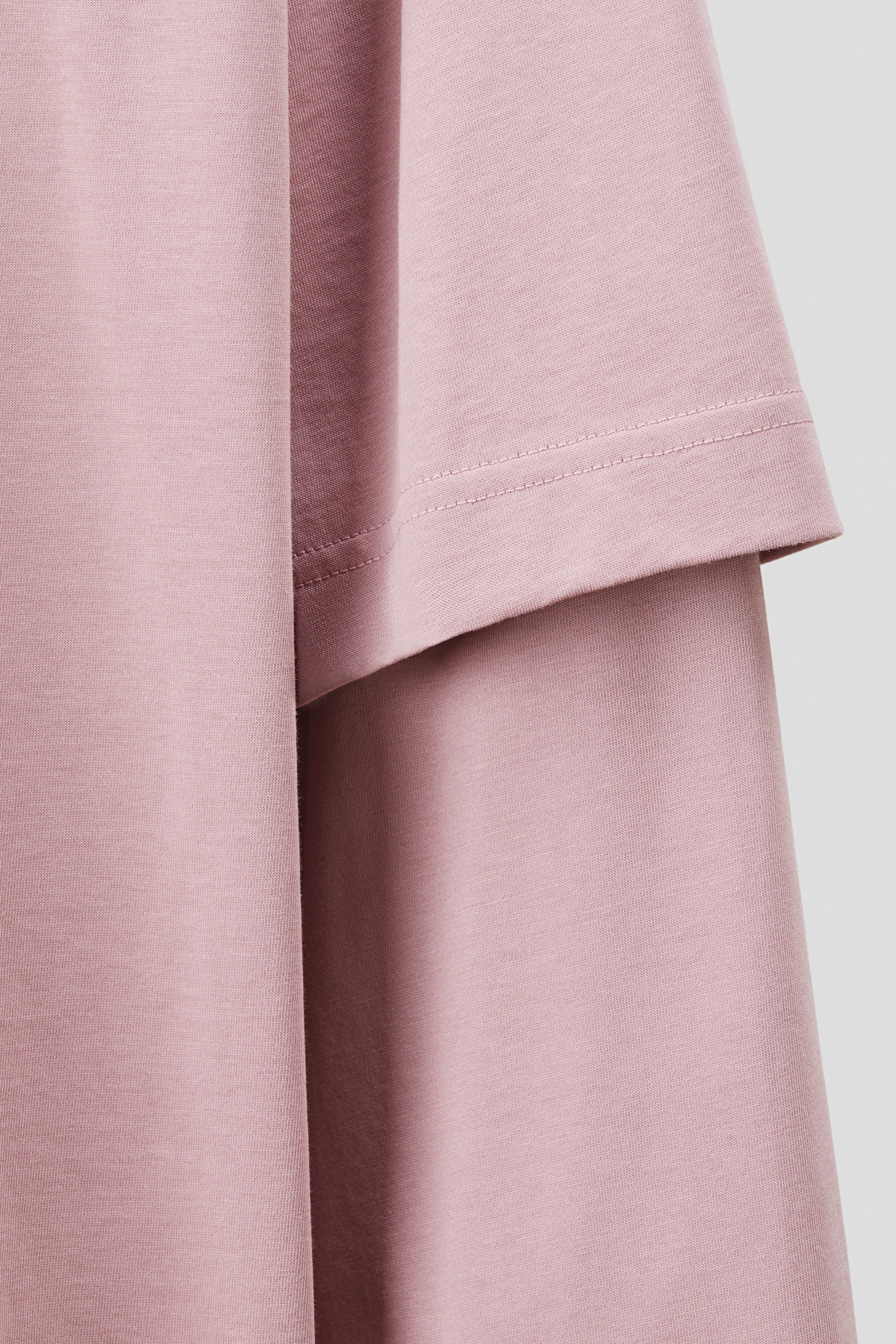 Agrandir l'image: T-shirt à effet superposé en coton pima - Rose ancien - HOMME | H&M CH 7