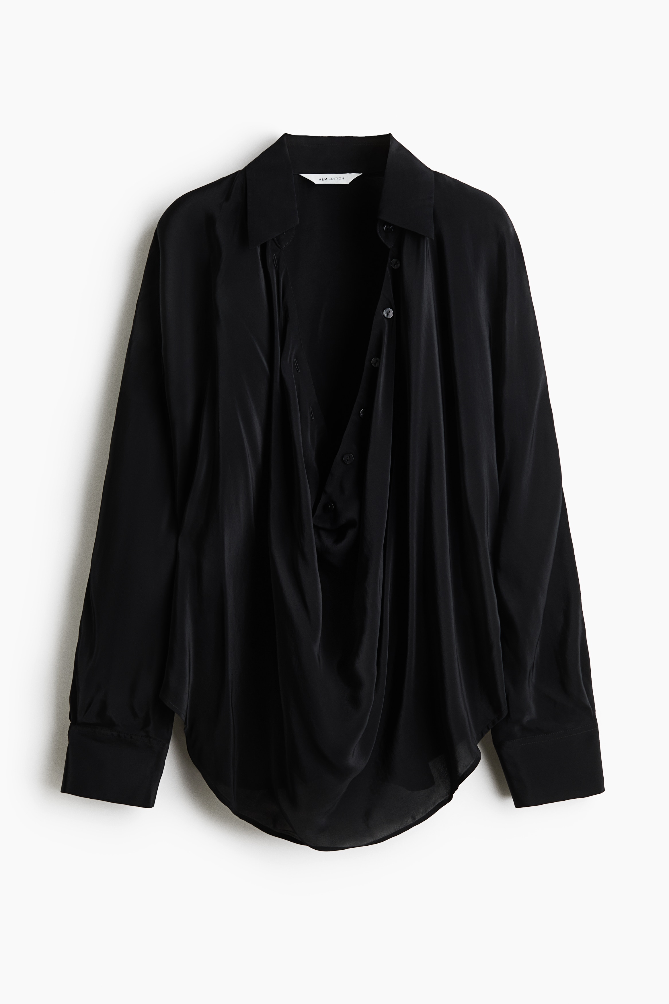 Blouse à boutons en satin