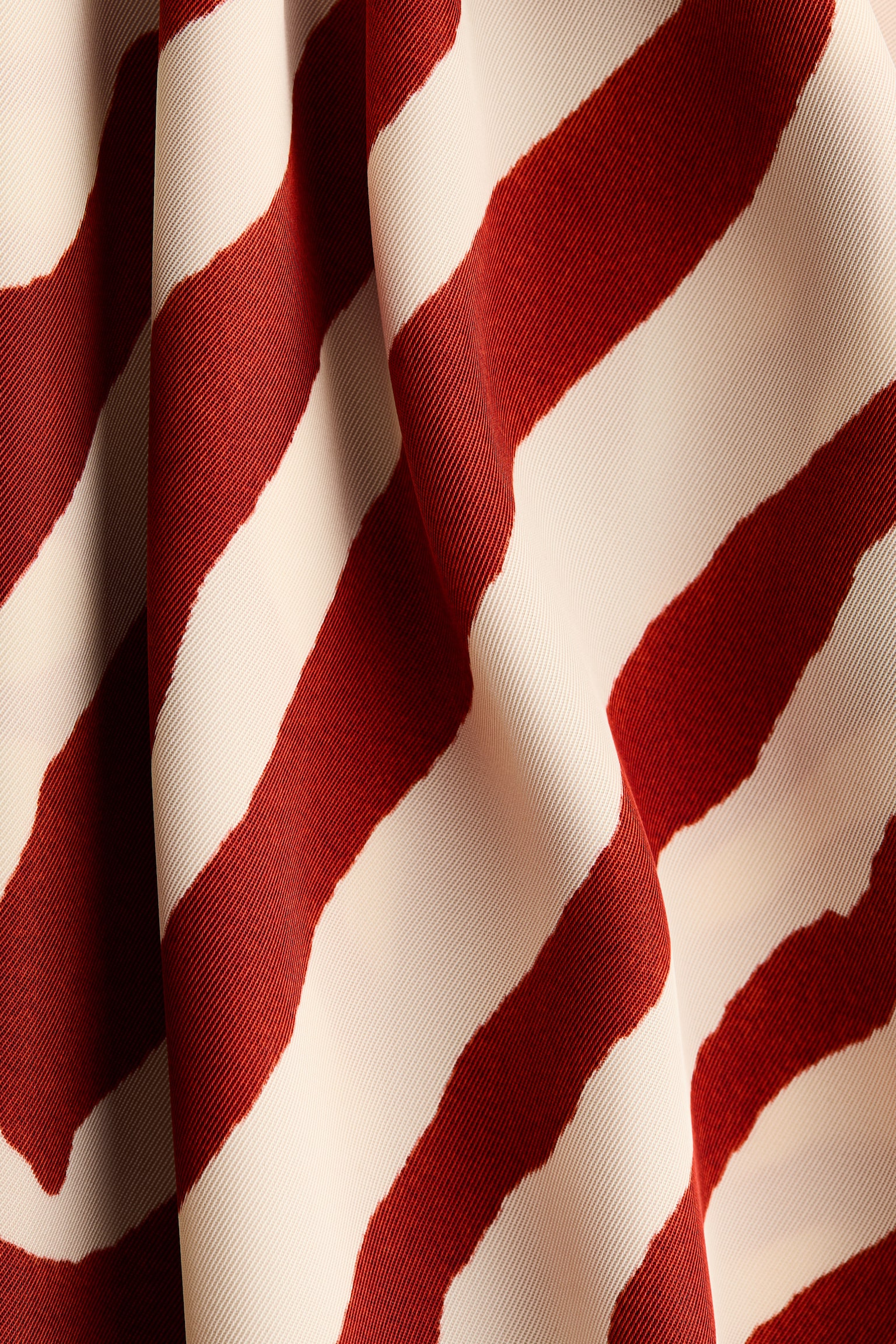 Turtleneck dress - Rust red/Zebra print - 3