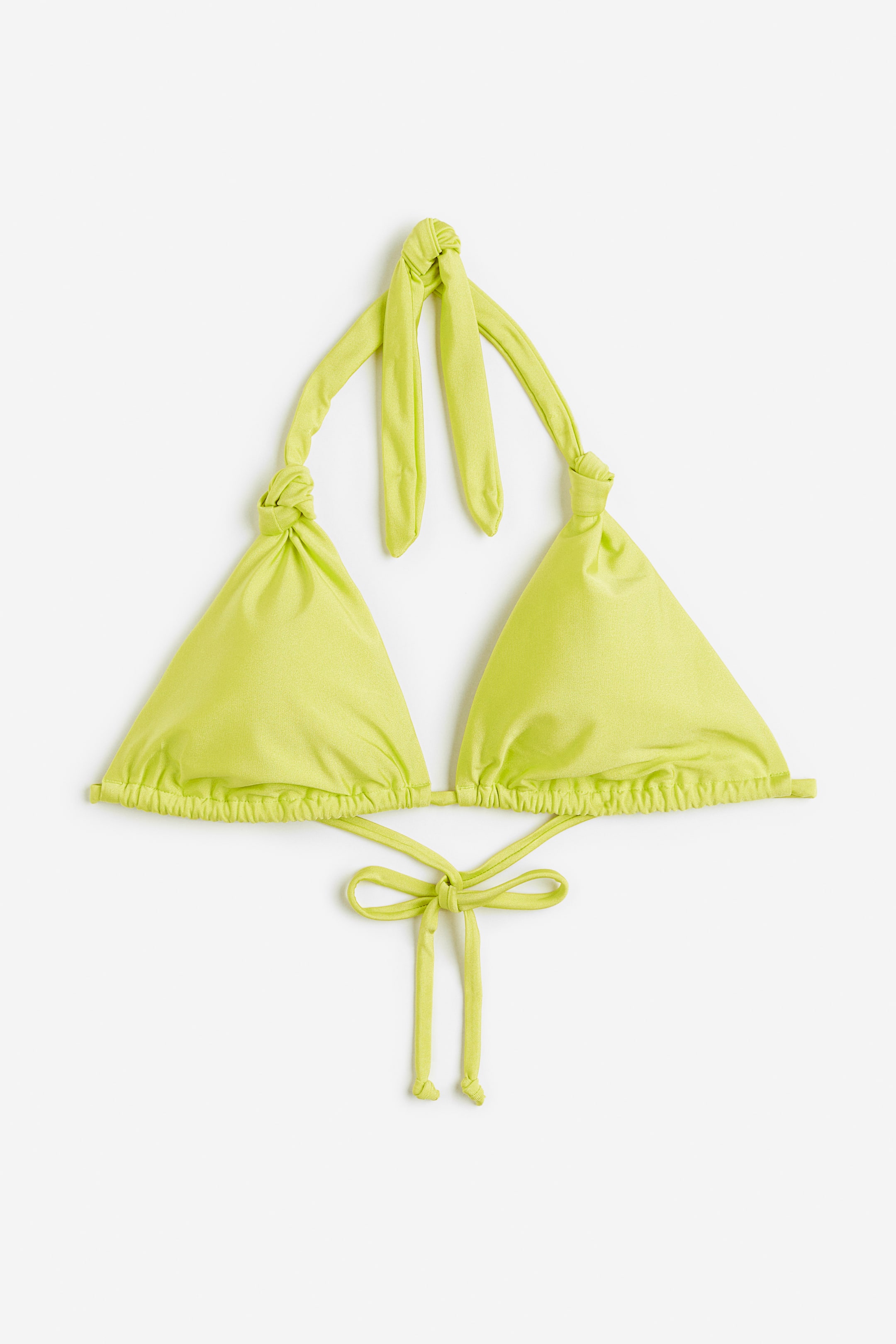 Padded Triangle Bikini Top Lime Green Ladies Handm Us