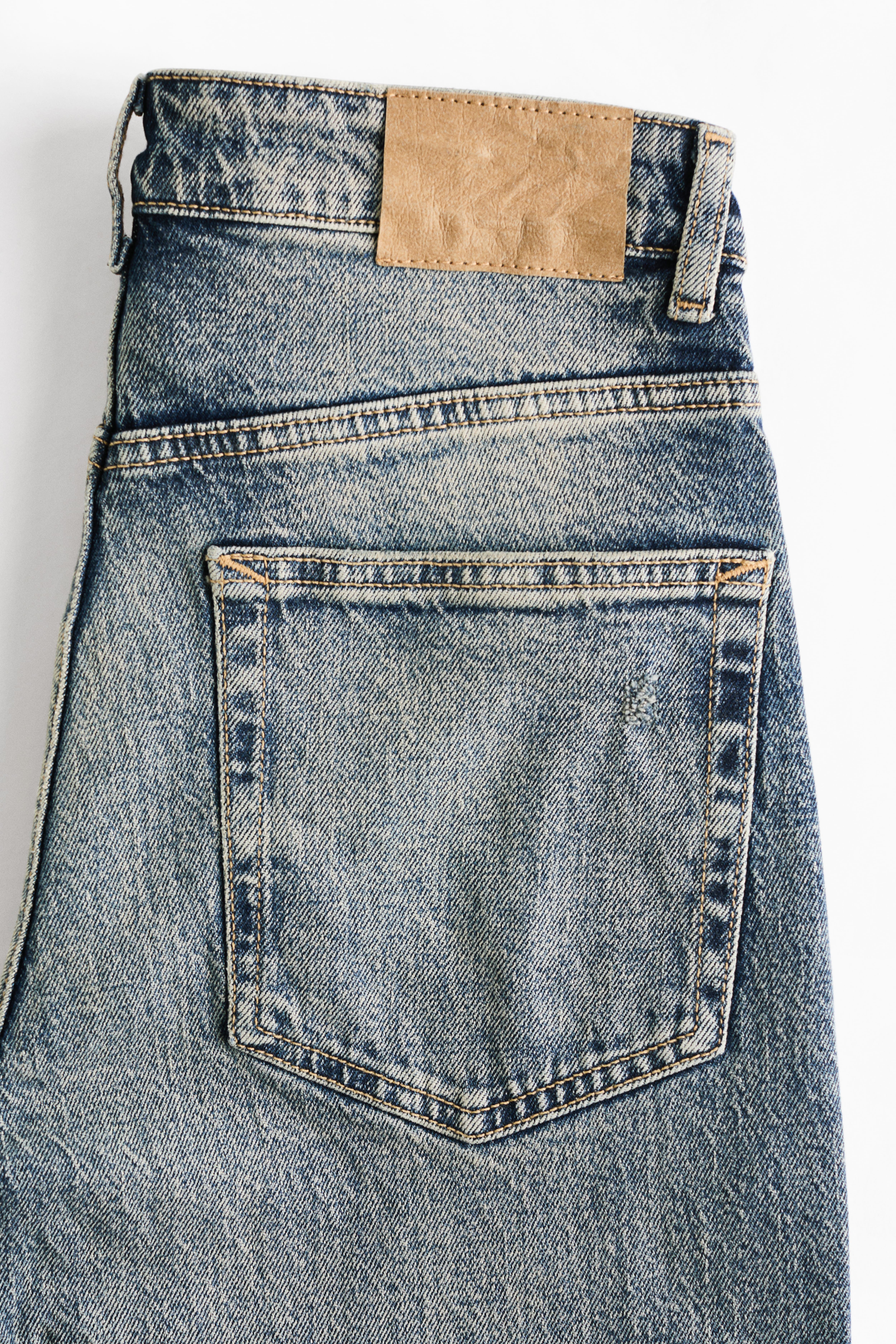 Jean droit taille haute