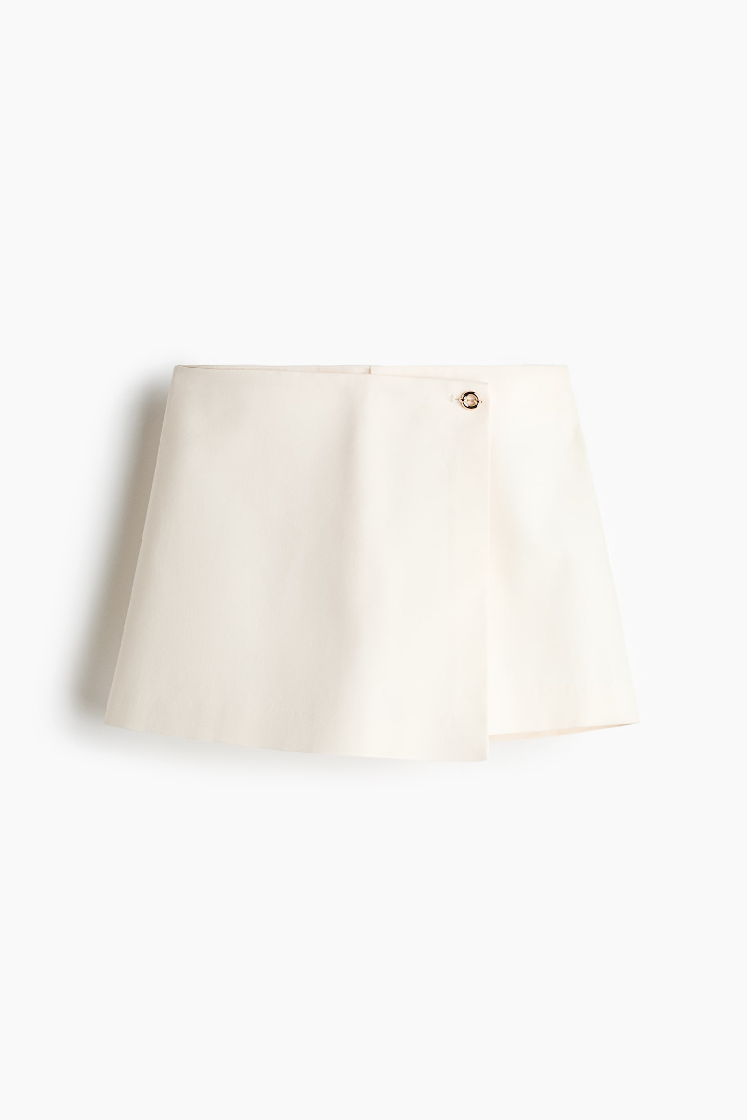 Quần short giả váy quấn - Màu kem - 1