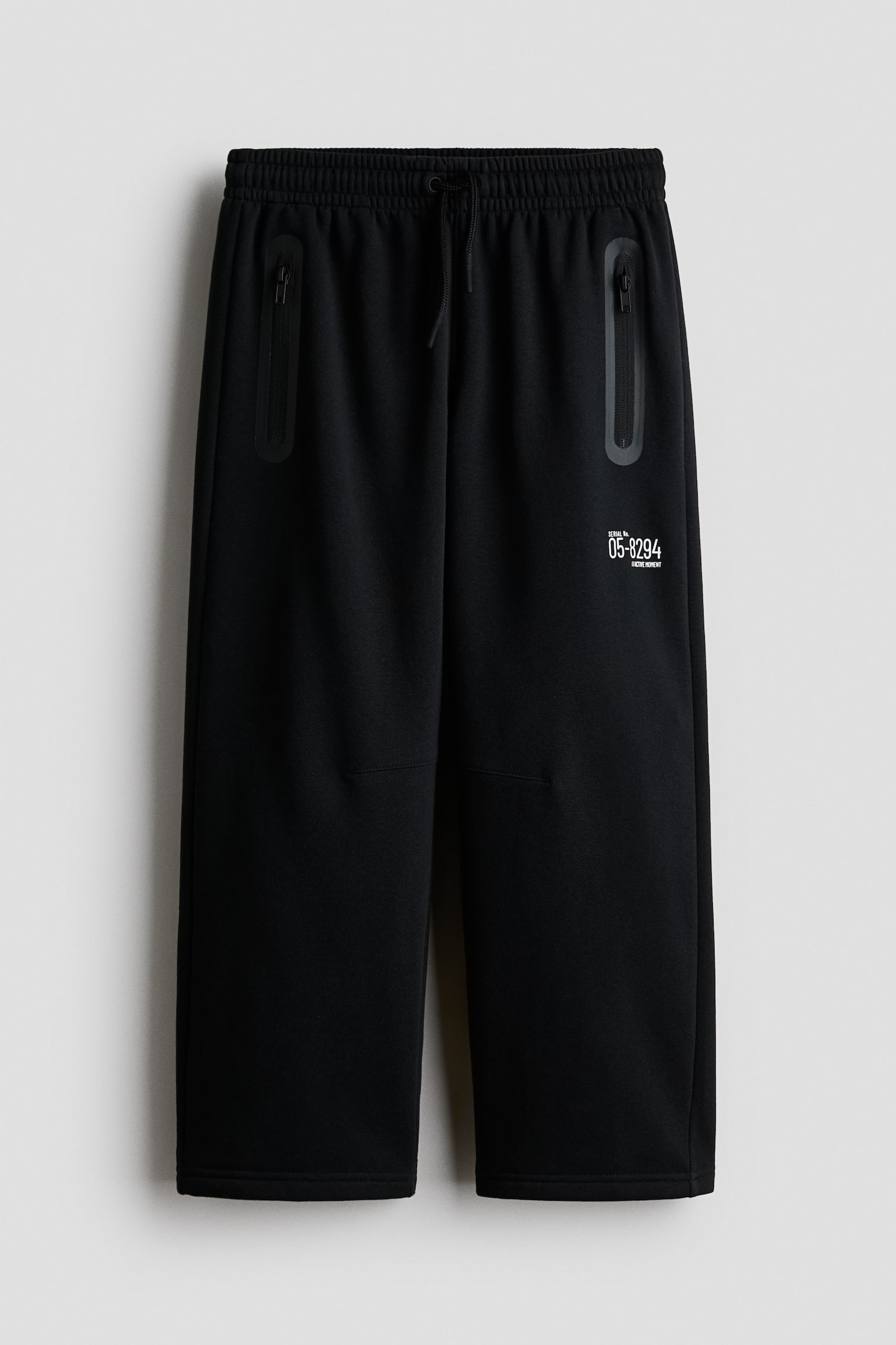 Pantalon de jogging en molleton - Noir/Gris clair chiné