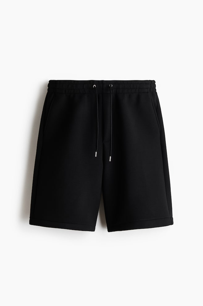 Relaxed-Fit Scuba Shorts - Black/Bright blue/Dark gray/Light gray melange/Cream/Brown - 1