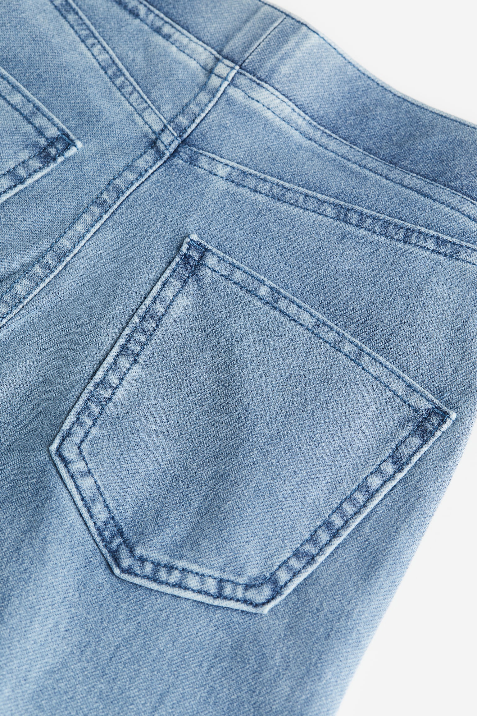 Quần dài ống rộng - Màu xanh denim nhạt - 2