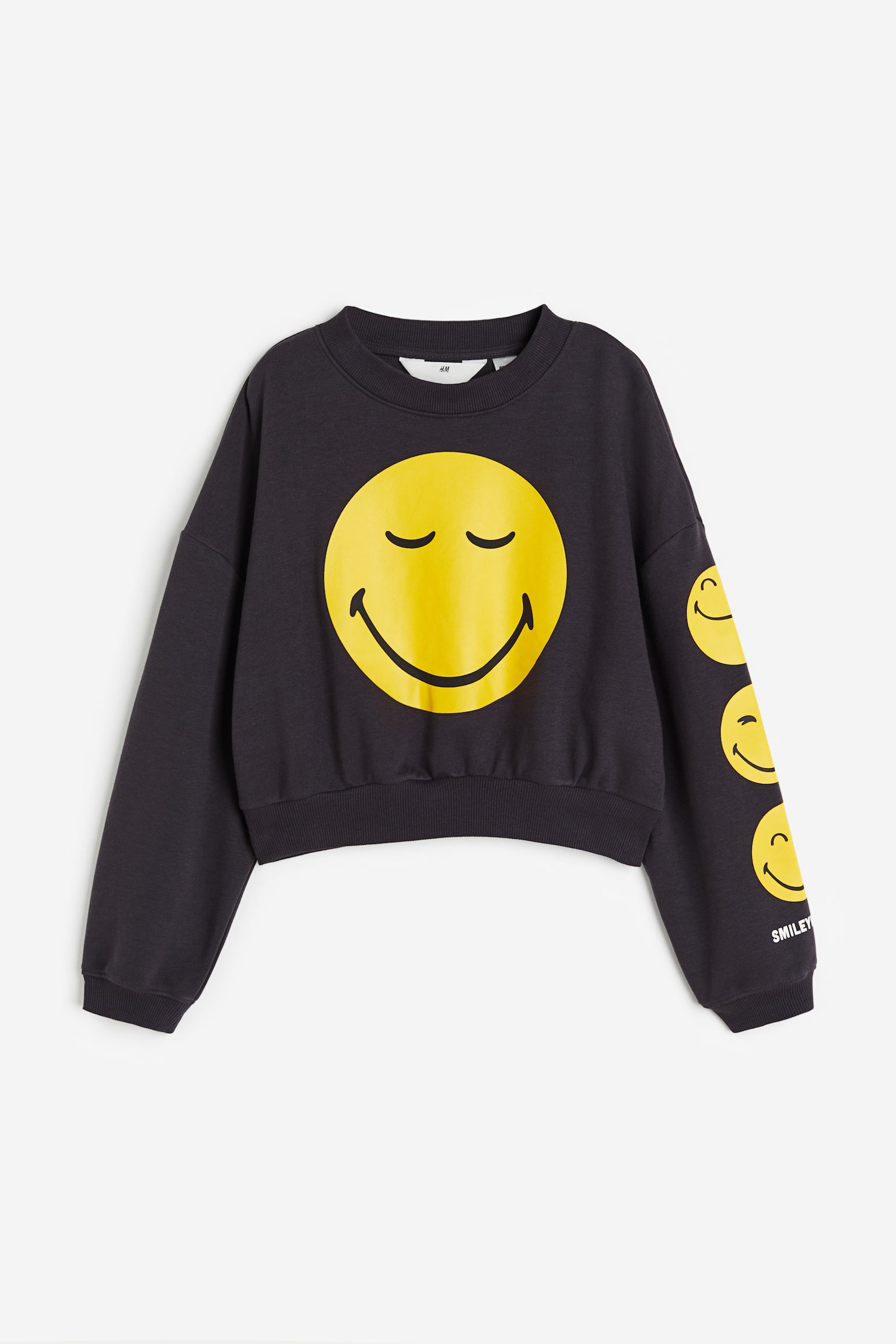 Oversized Sweater - Dark grey/SmileyWorld®/Light grey marle/Keith Haring/Dark grey/Blackpink/White/SmileyWorld®/Beige/Stranger Things/White/Wednesday/Blue/Harry Potter - 1