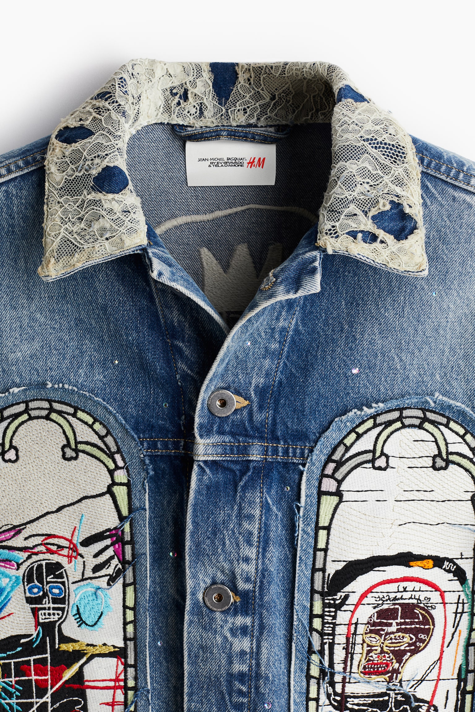 Regular Fit Denim jacket - Denim blue/Basquiat - 5