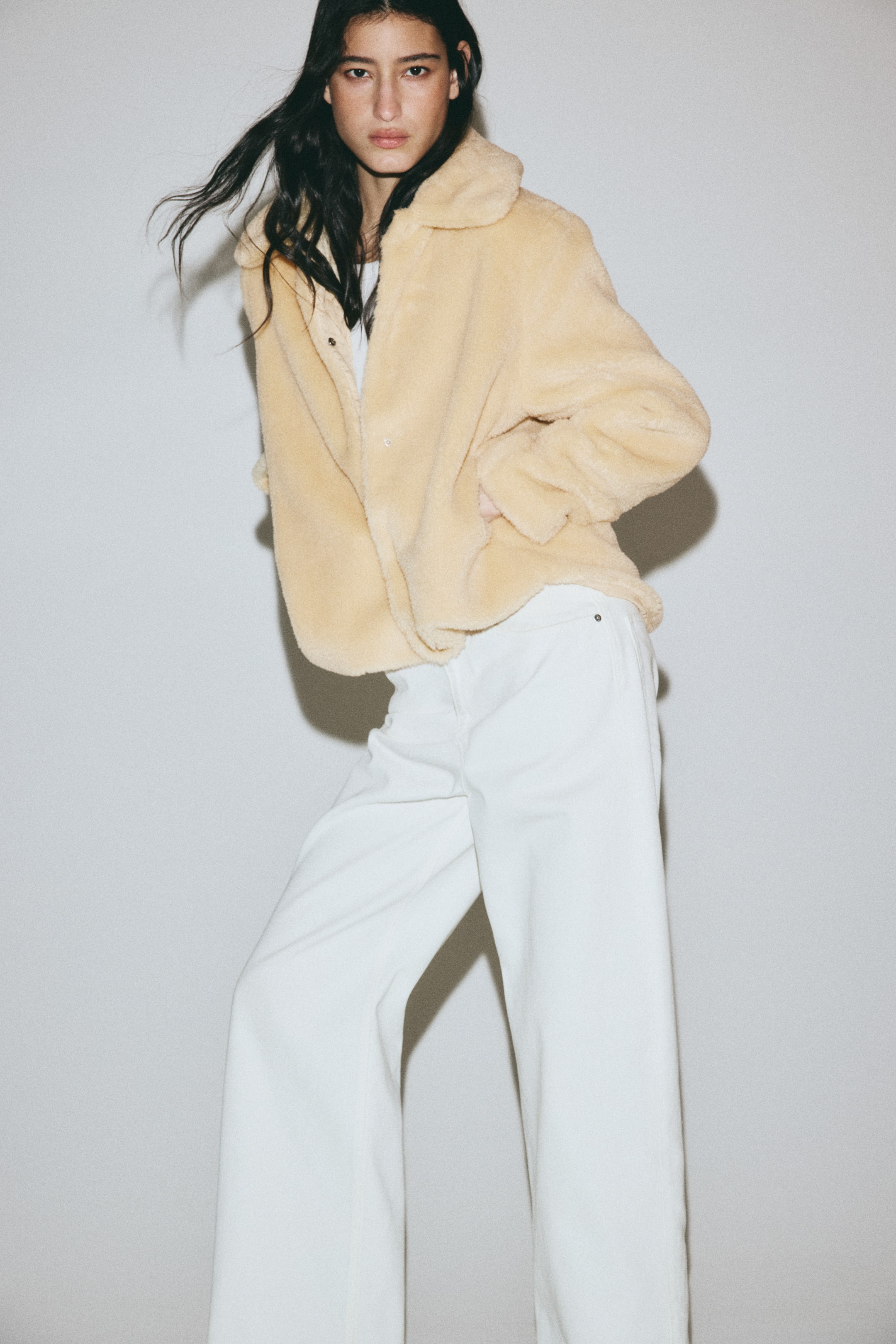 View larger image: Pile jacket - Beige - Ladies | H&M IN 4