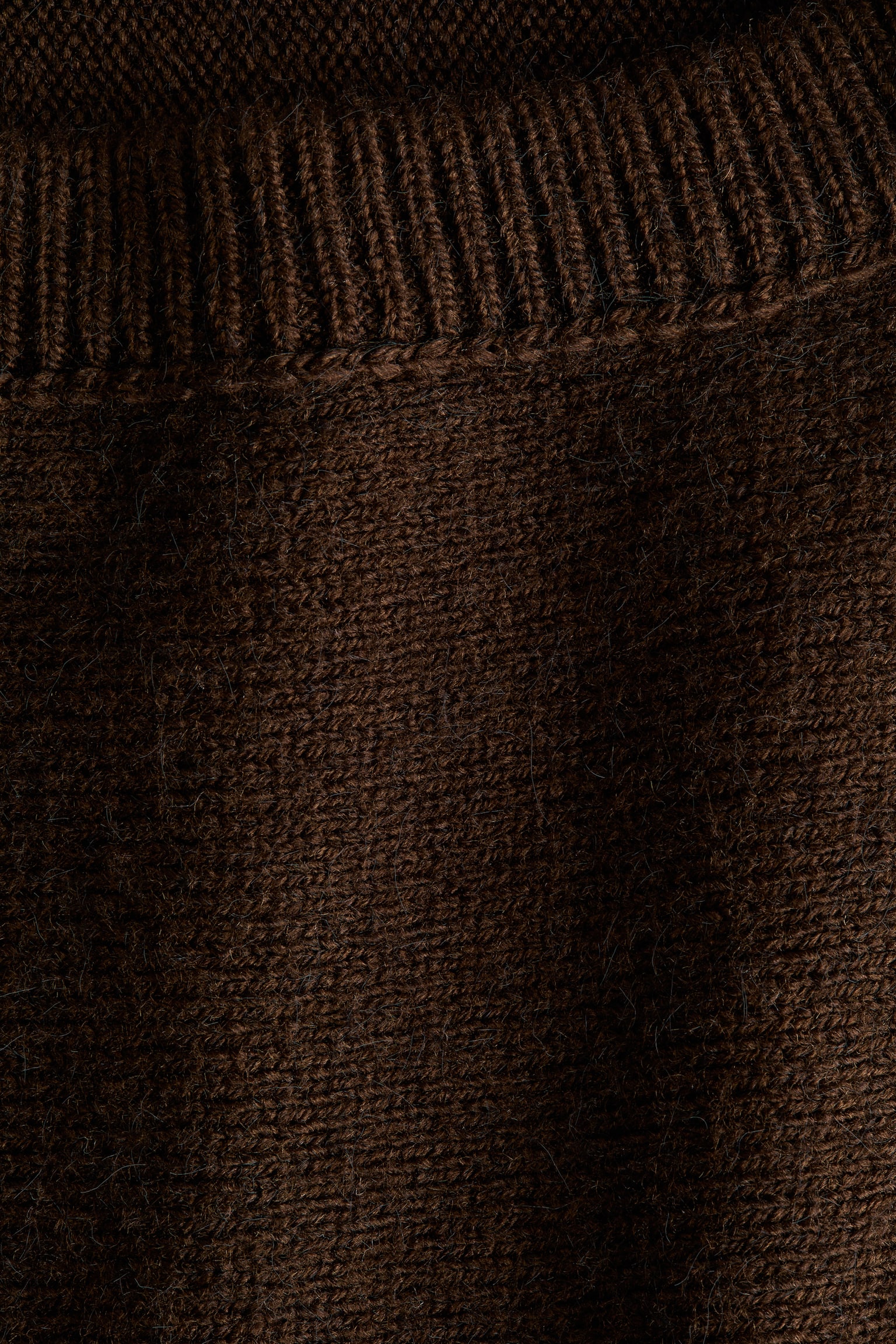 One-shoulder jumper - Dark brown/Light yellow - 4