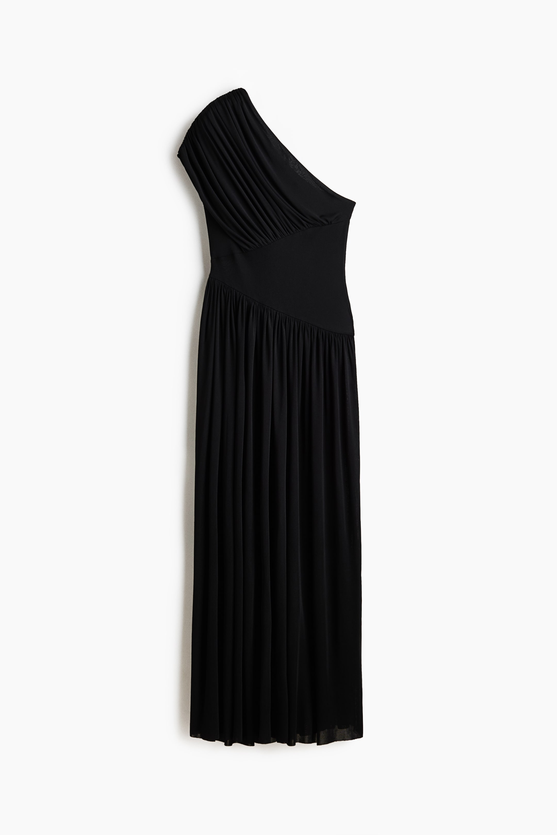 Draped One-Shoulder Dress