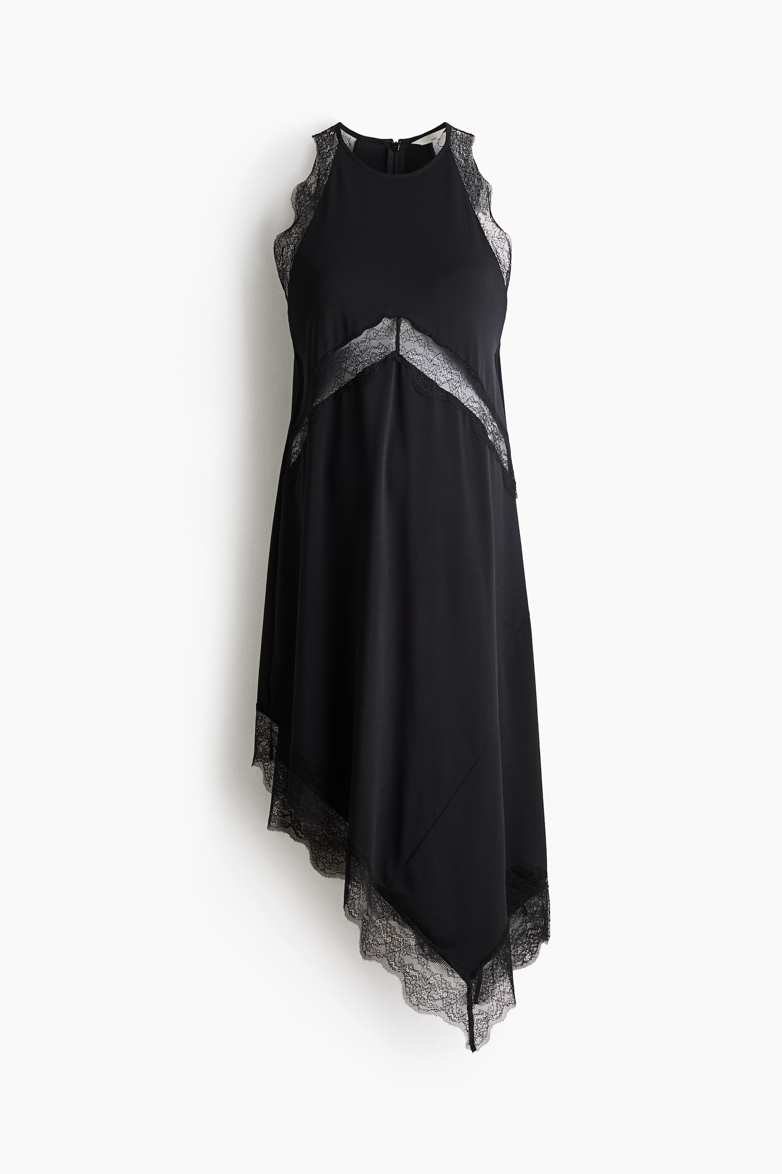 MAMA Lace-trimmed dress - Black - 2