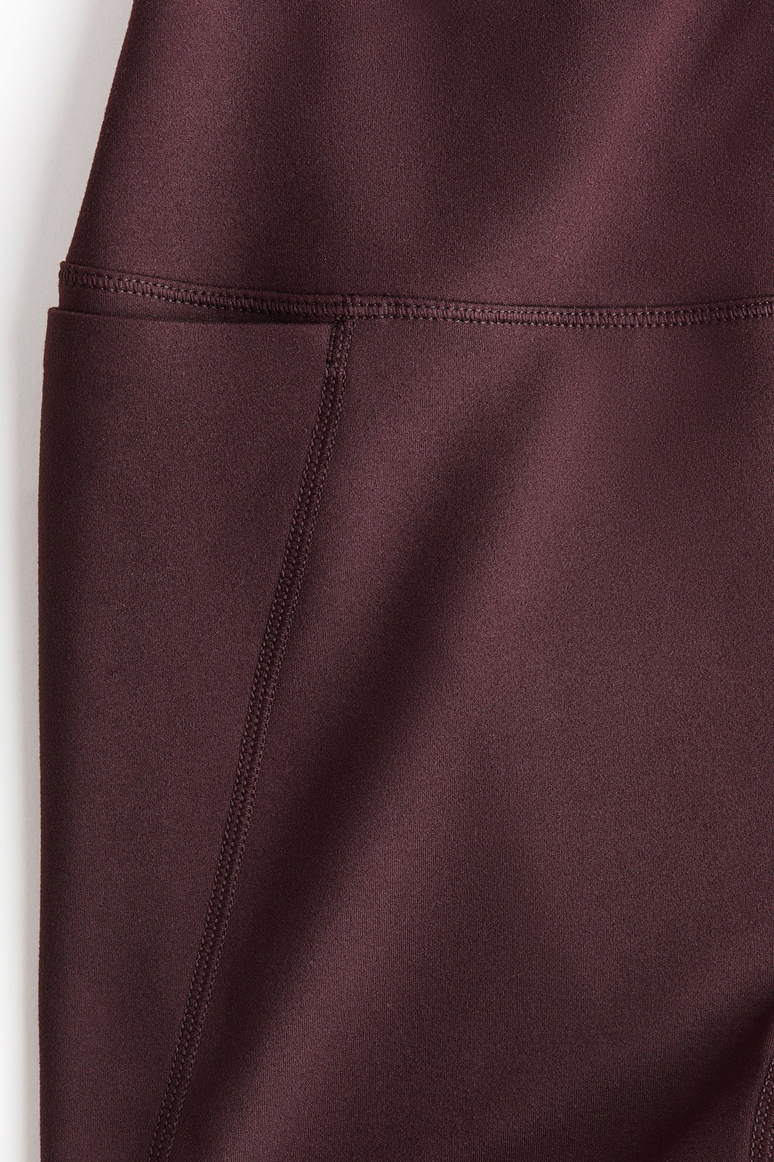 Pocket-Detail Sports Leggings with SoftMove™-Chocolate plum - 6