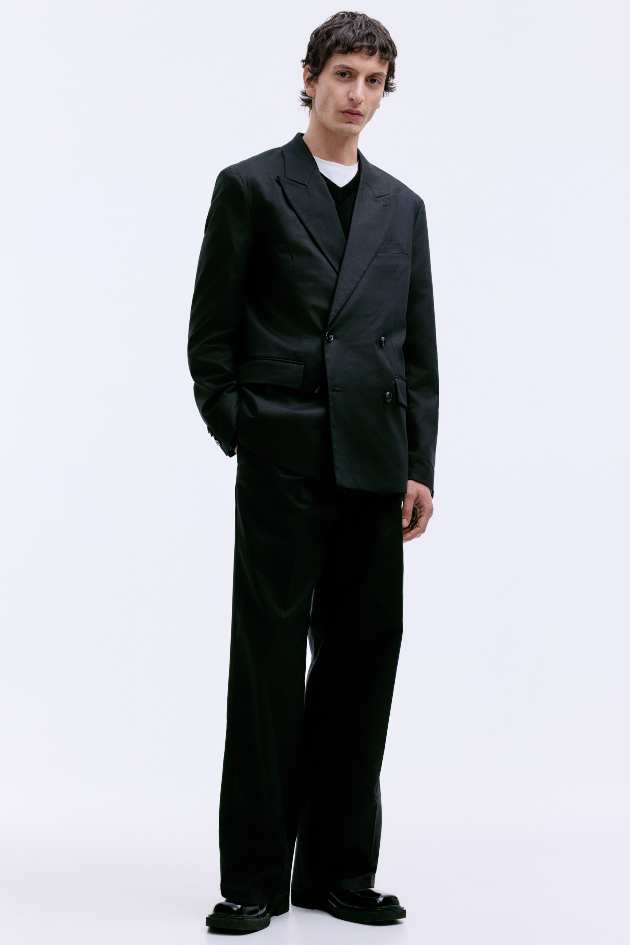 Мужские куртки H&M Relaxed-Fit Double-Breasted Jacket — фото 7