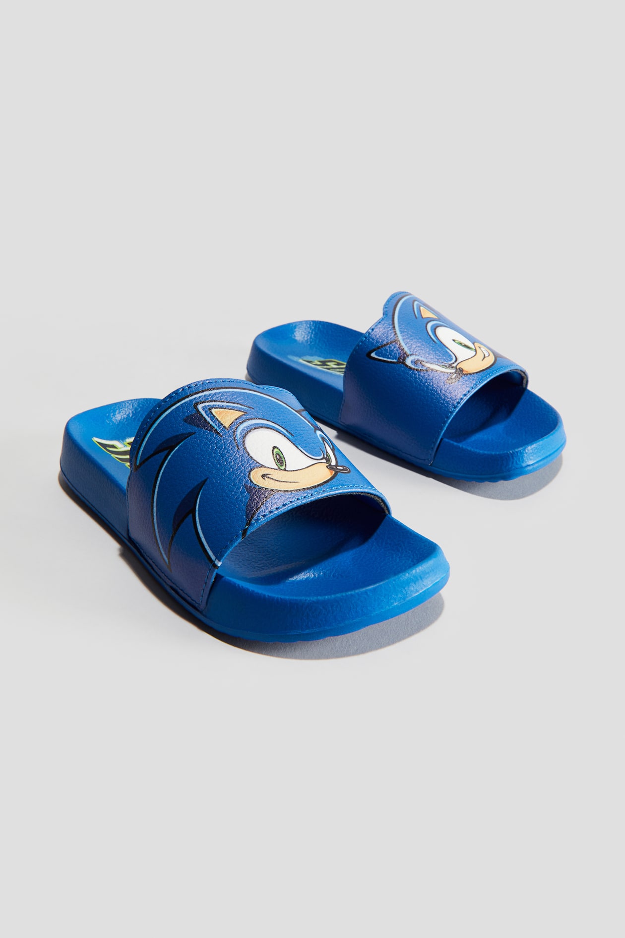 Sonic Pantofole Bimbo H&m Ciabatte Da Mare Con Stampa Blu