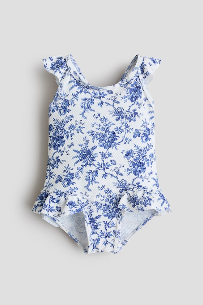 Badpak met bloemenprint - Wit/bloemen/Wit/bloemen - 1
