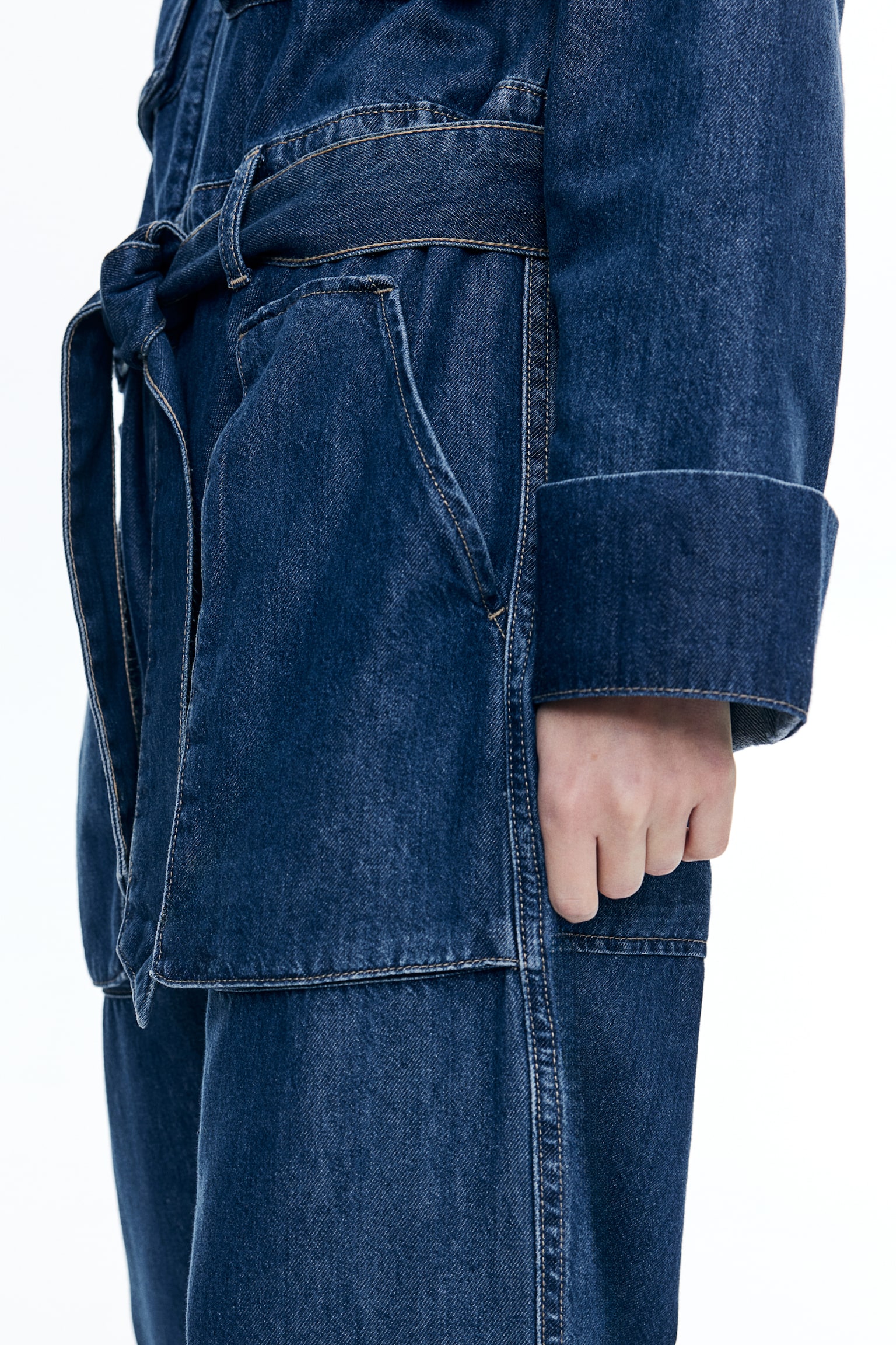 Denim utility boiler suit - Denim blue - 3