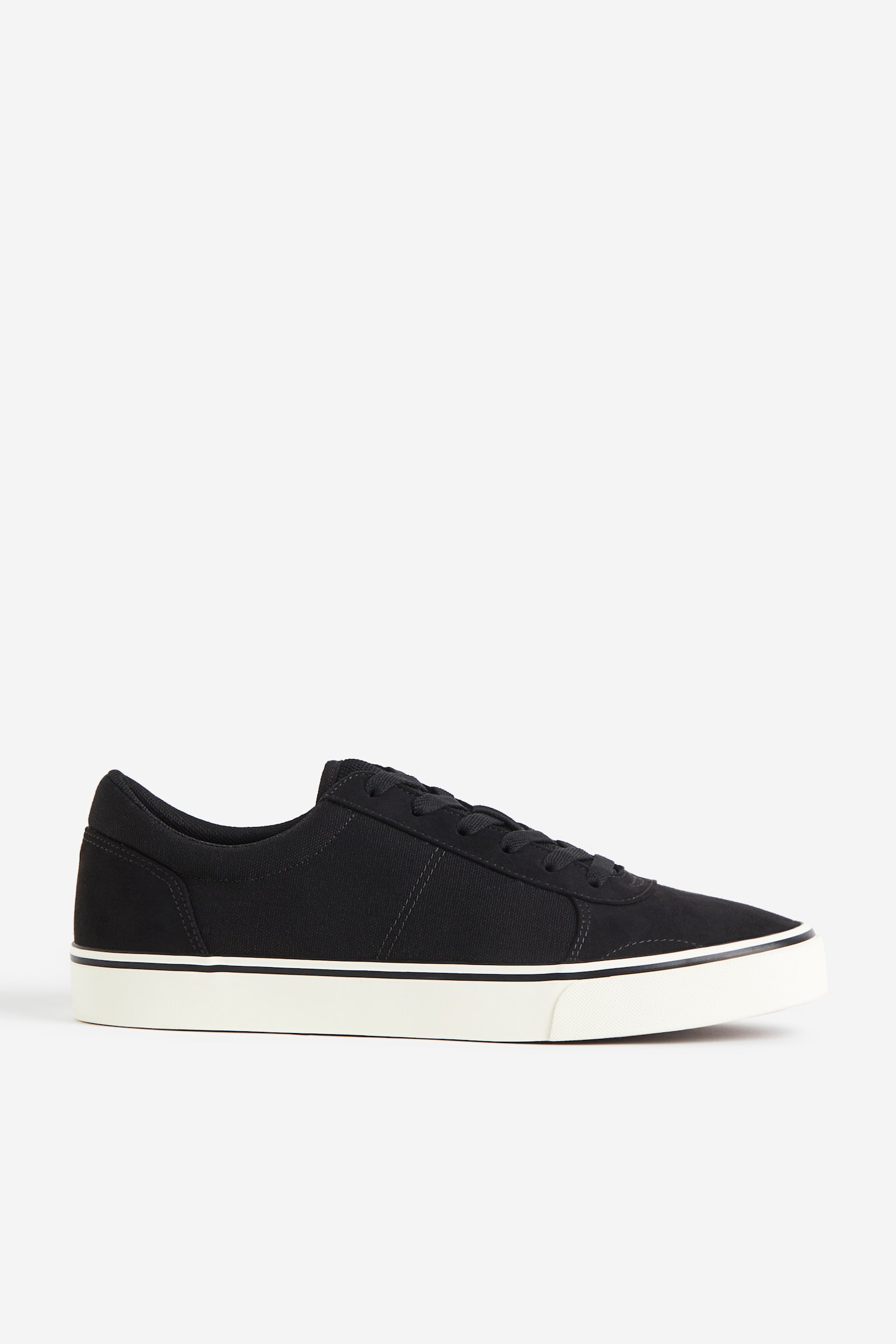 Canvas Sneakers - Black - 1