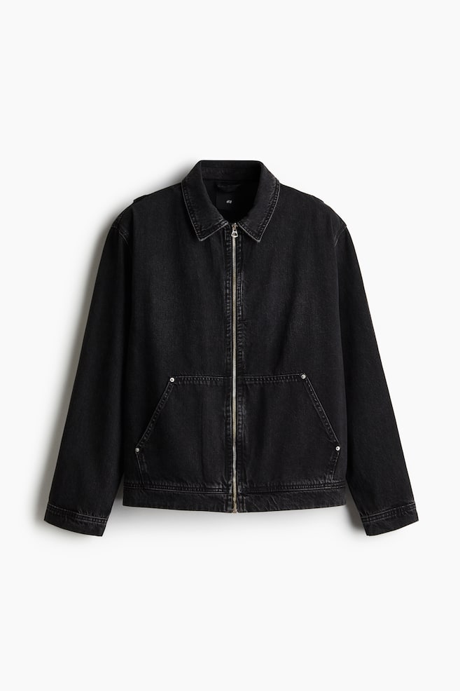 Utility-Jacke in Loose Fit - Denimschwarz - 1