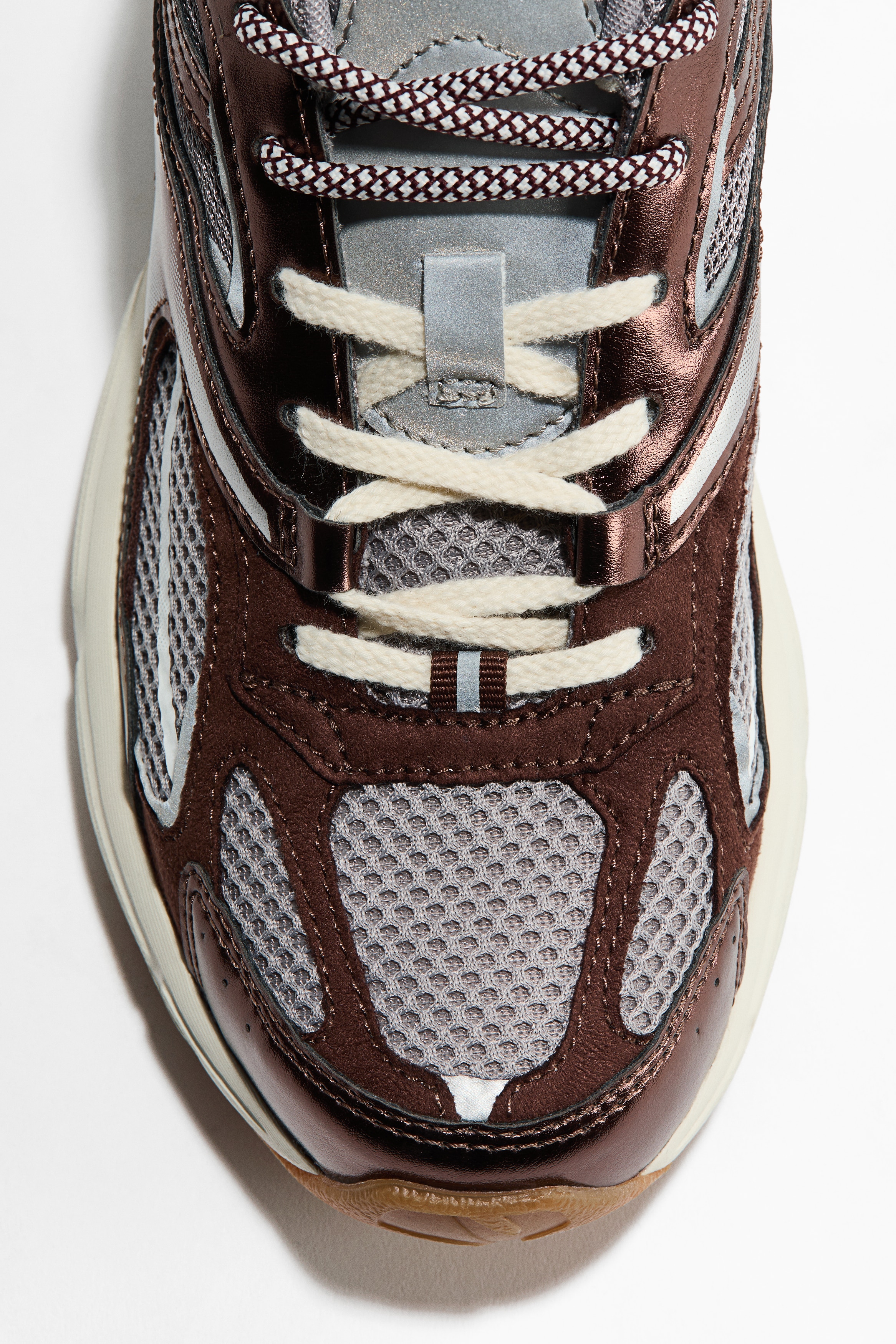 Chunky Sneakers - Dark brown/Light pink/dark brown/white/White/Navy blue