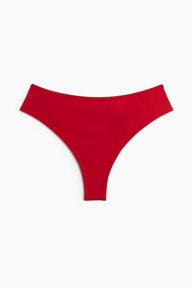 Brazilian bikini bottoms - Red/Black/Yellow/White/Black/Bright red - 1