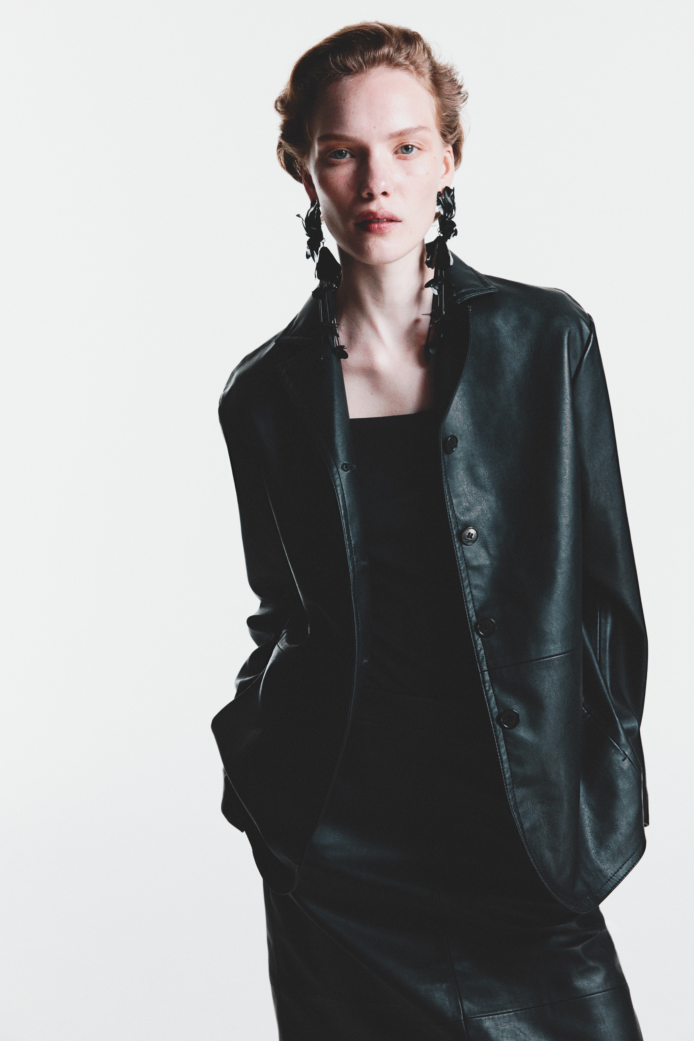 バレエ type H half sleeve/glen check black バレエ type H half