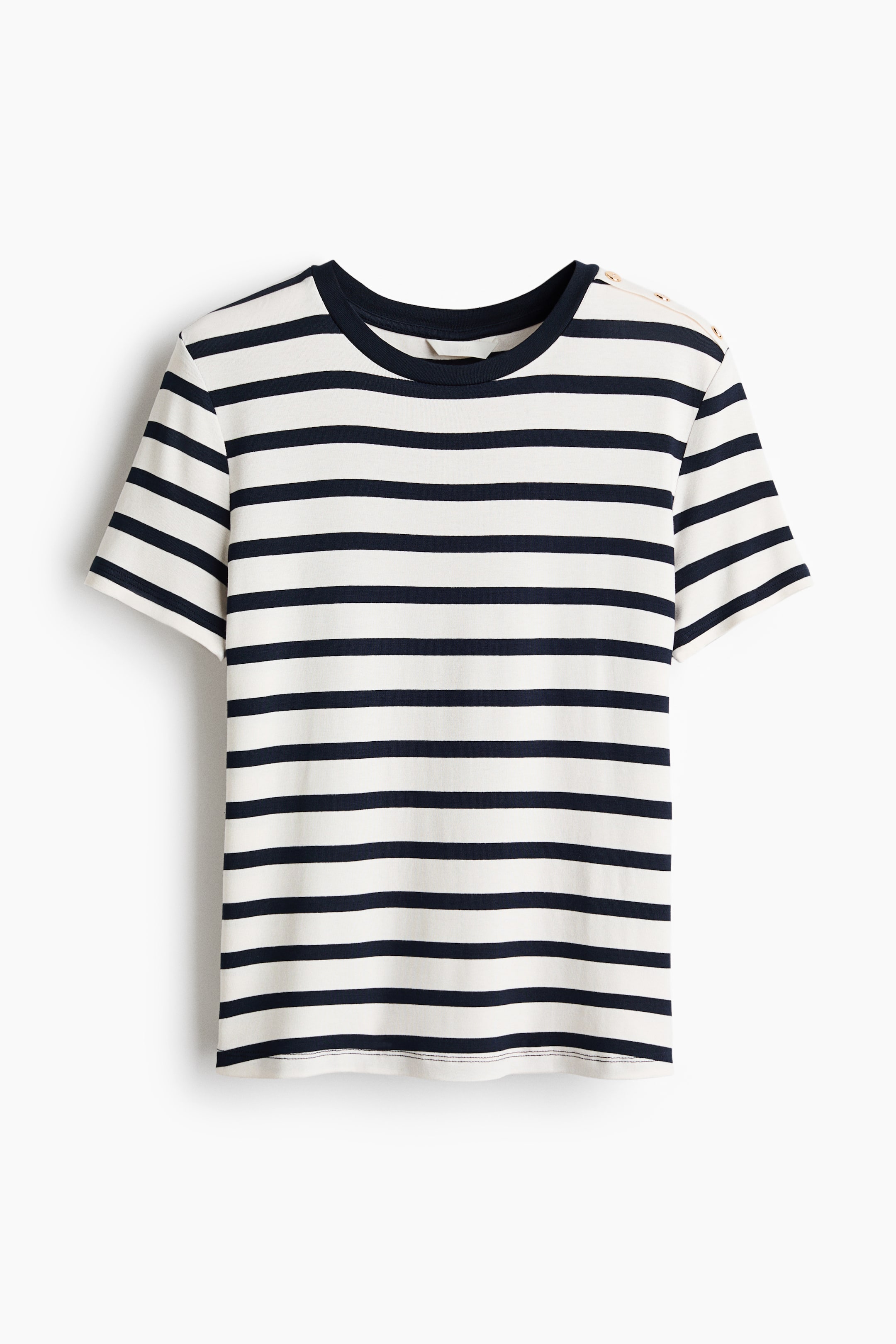 Button-Detail Viscose Top