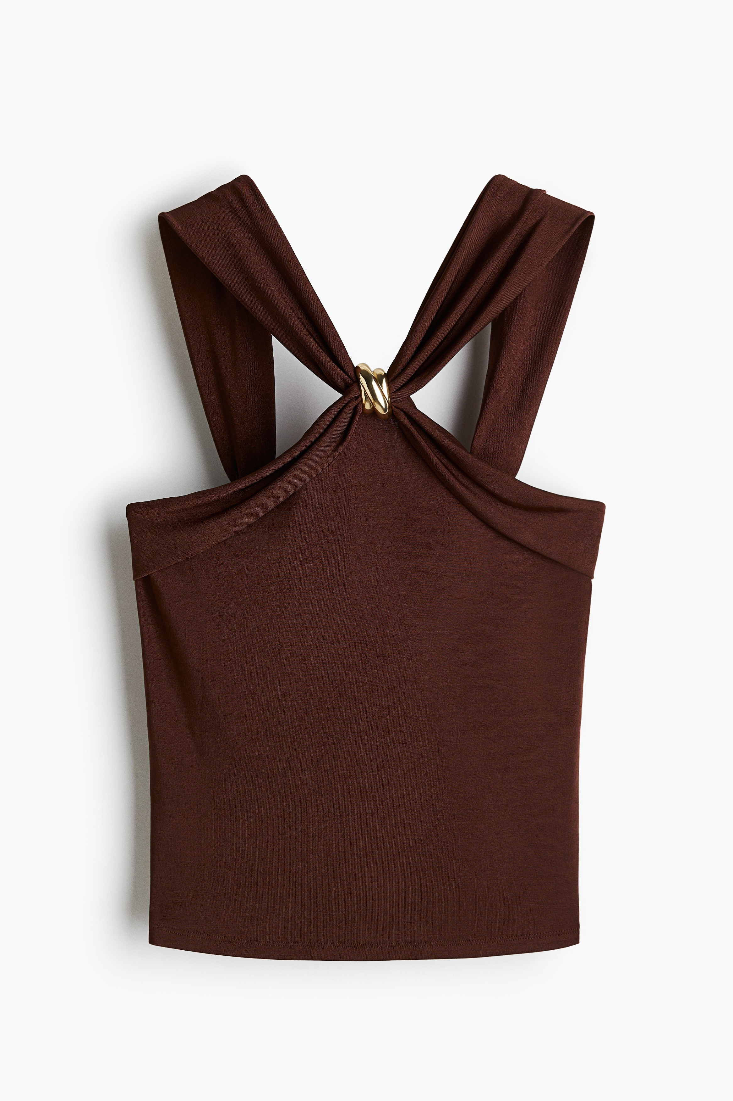 Metal Detaylı Üst - Paslı kahverengi/Zeytin yeşili