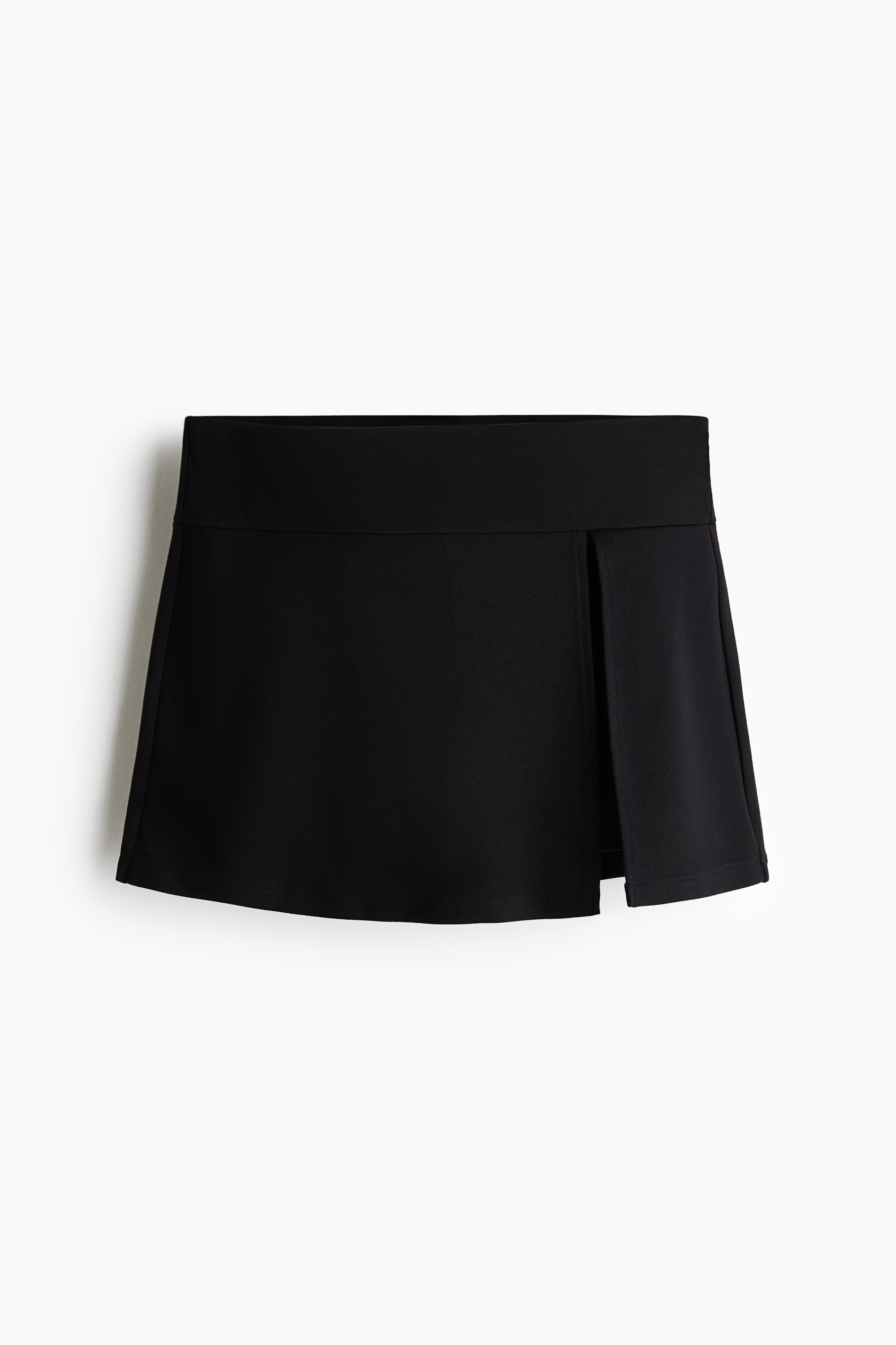 Ponte Skort - Black/Dark brown
