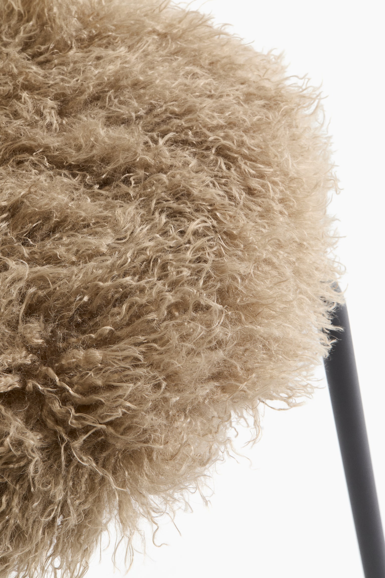 Fluffy stool - Dunkelbeige/Hellbeige - 3