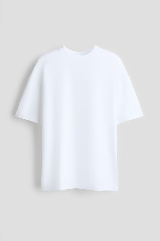 T-shirt Cooling Oversized Fit - Blanc/Marron foncé/Grey marl/Noir - 1