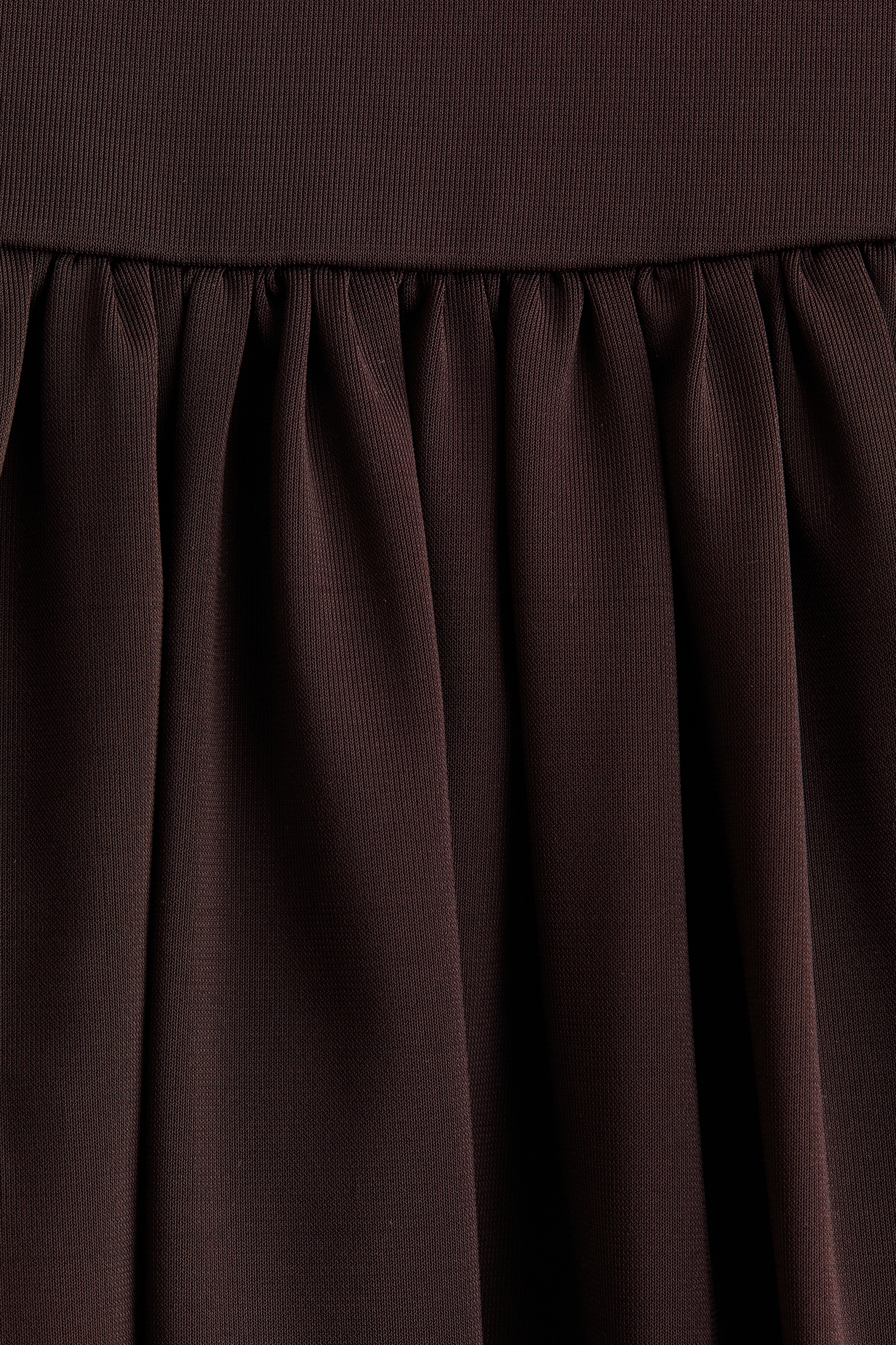 Draped Mock Turtleneck Dress