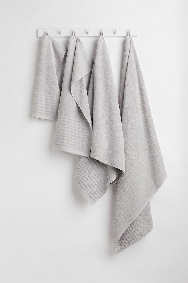 2-pack cotton bath sheets - Light grey/Greige/Dark grey - 4