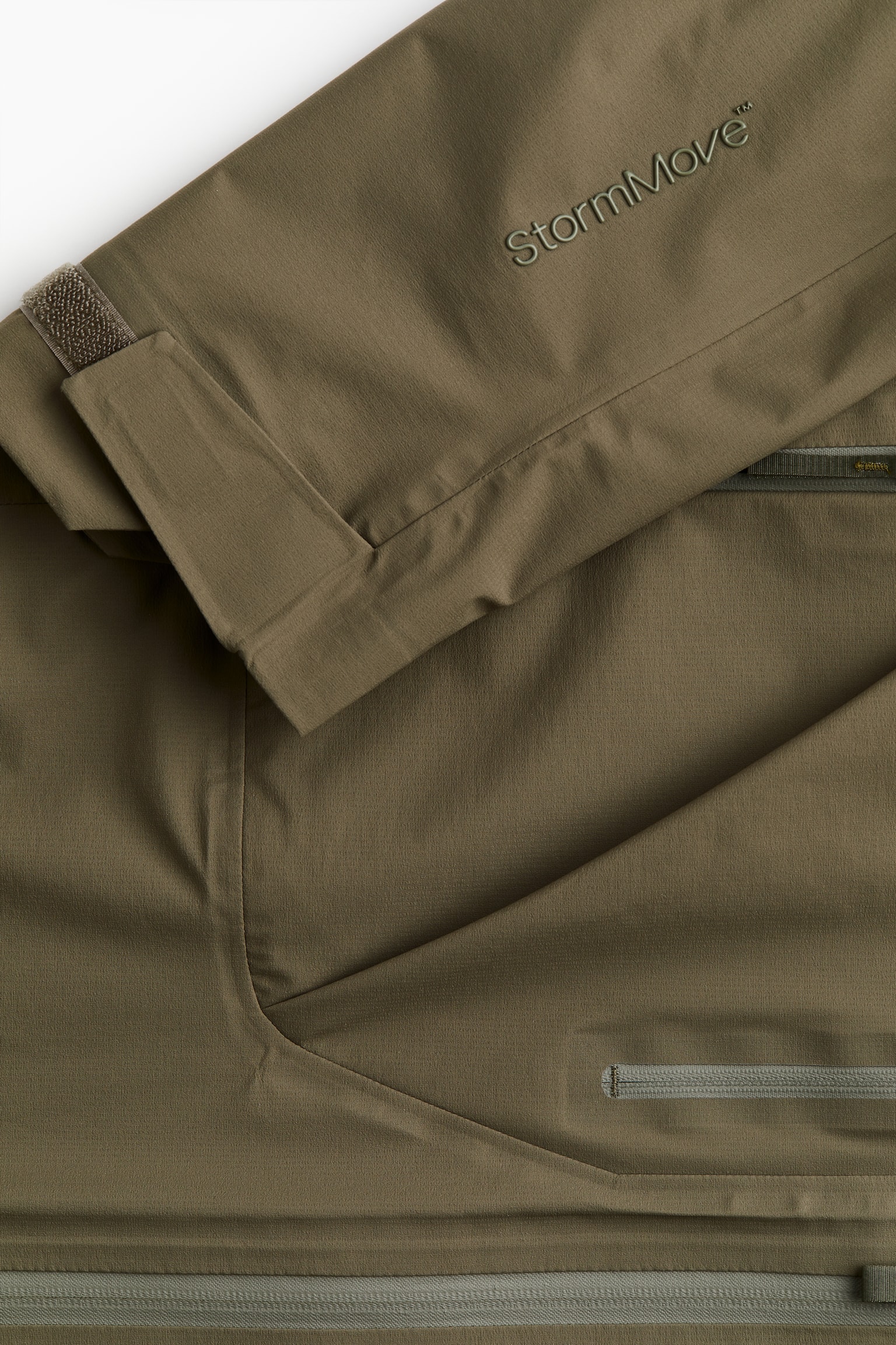 Regular Fit 3-layer Shell Jacket In StormMove™ - Khaki green/Black - 7