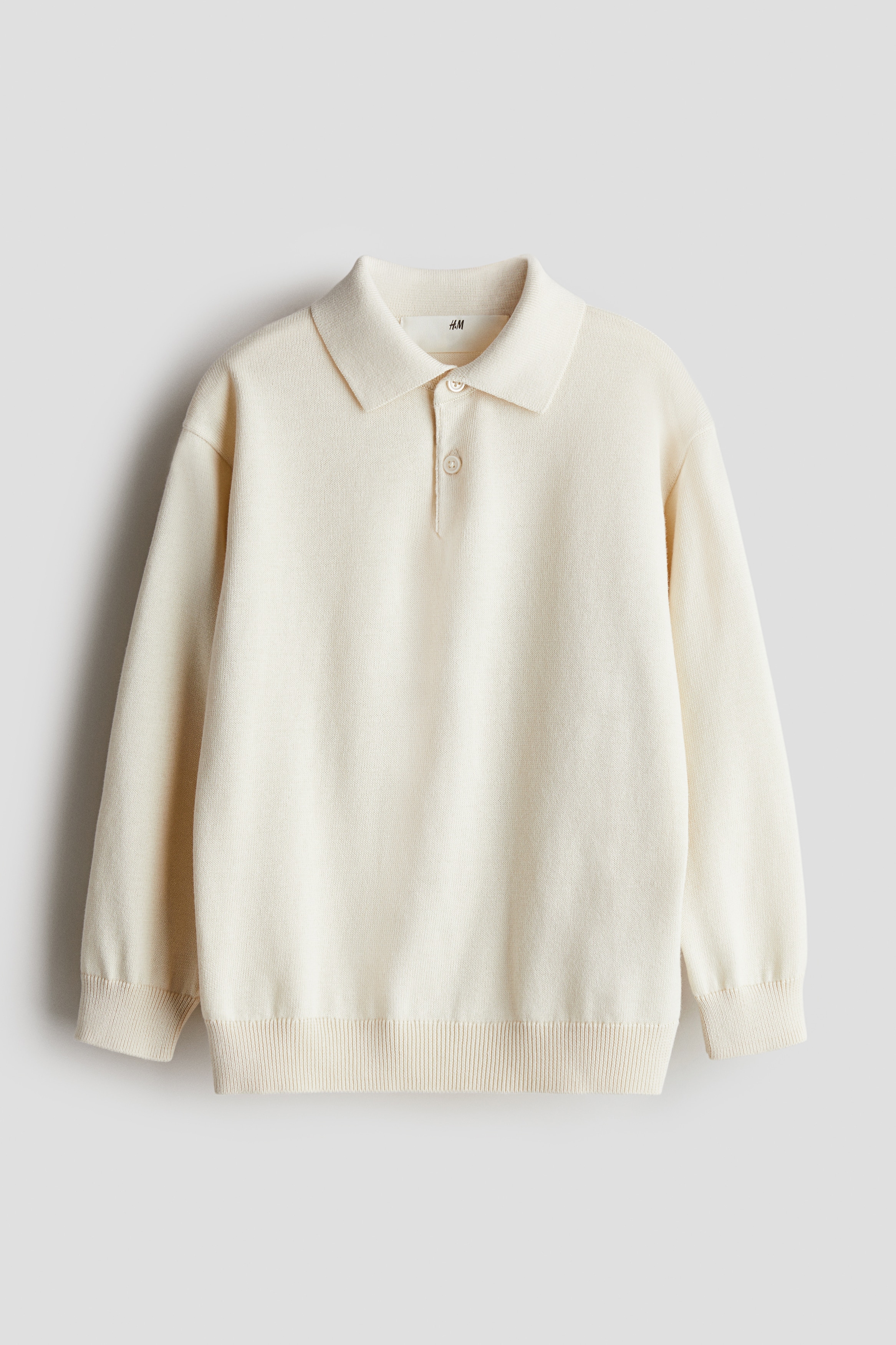 Navy blue Fine-Knit Polo Shirt for kids | H&M US