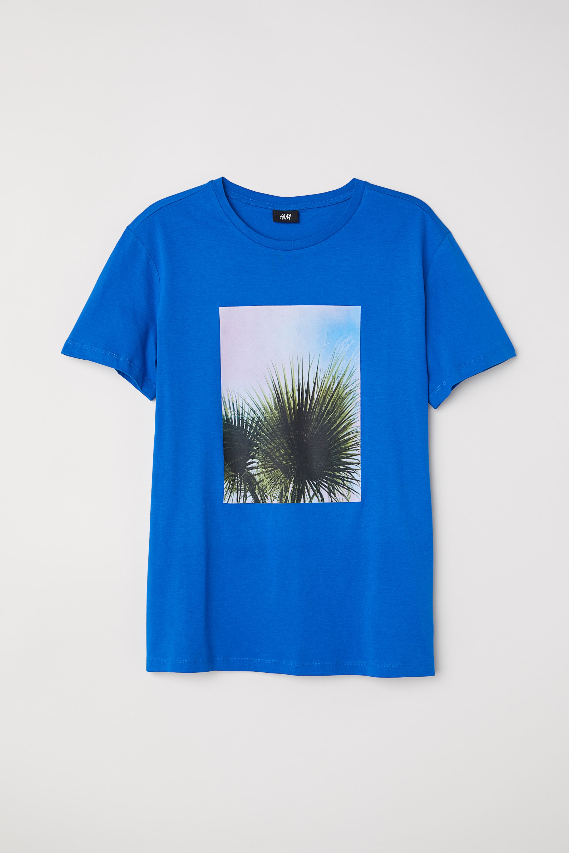 View larger image: Printed T-shirt - Bright blue - Men | H&M GB 1