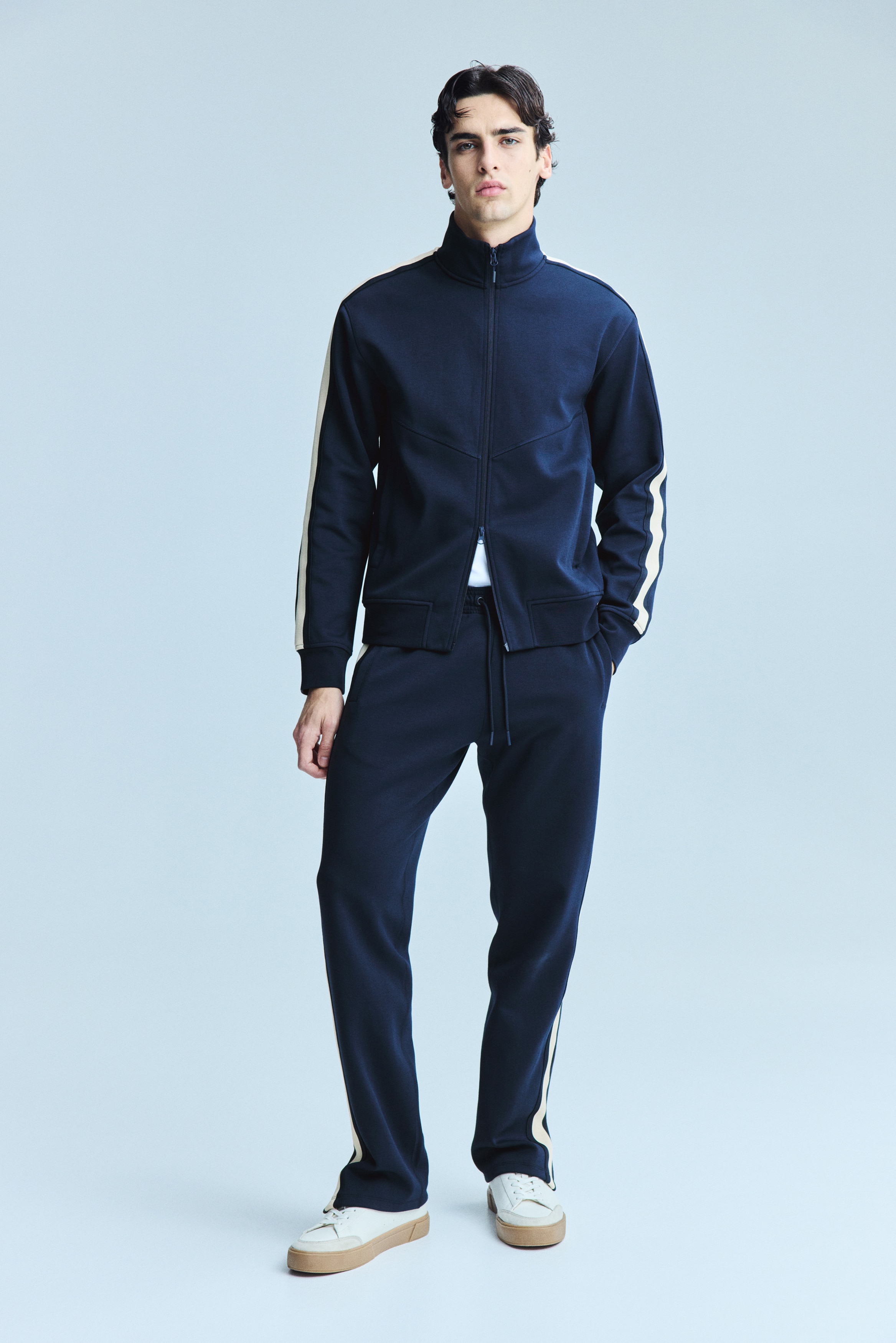 H & M - レギュラーフィット トラックジャケット DryMove™ - ブルー