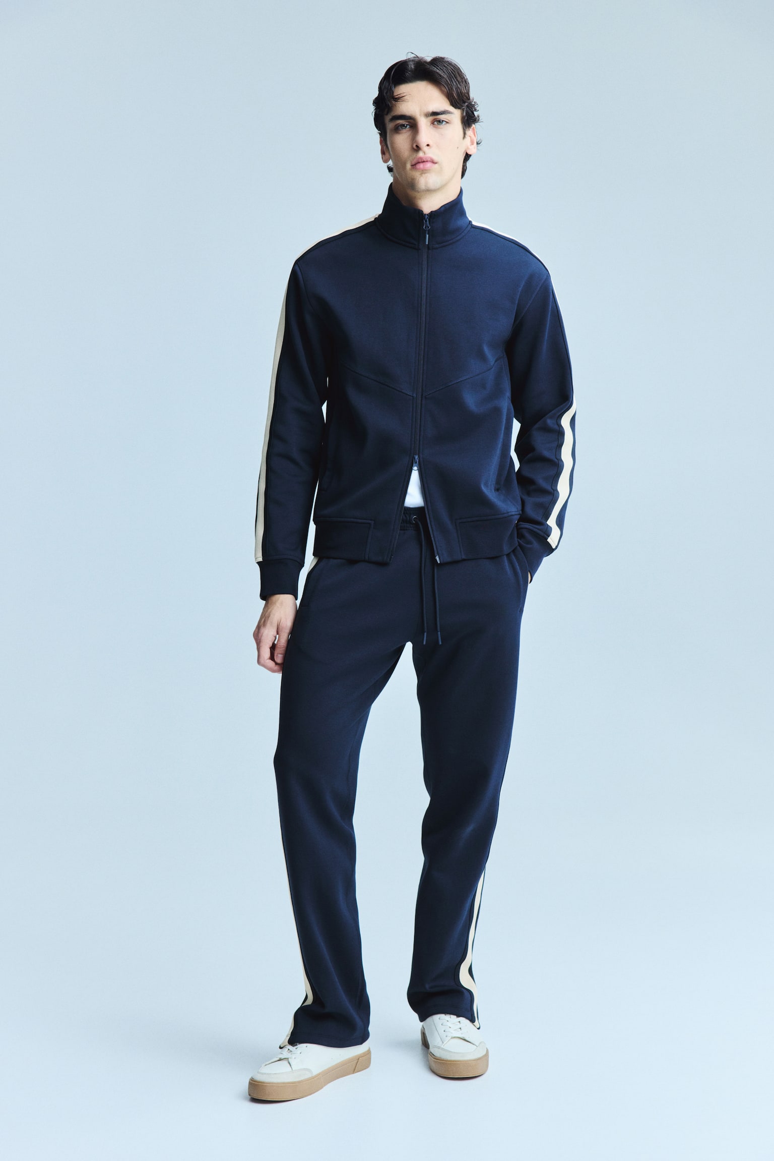 Sportdzseki Regular Fit DryMove™ - Sötétkék/Fekete/Világos burgundivörös - 2