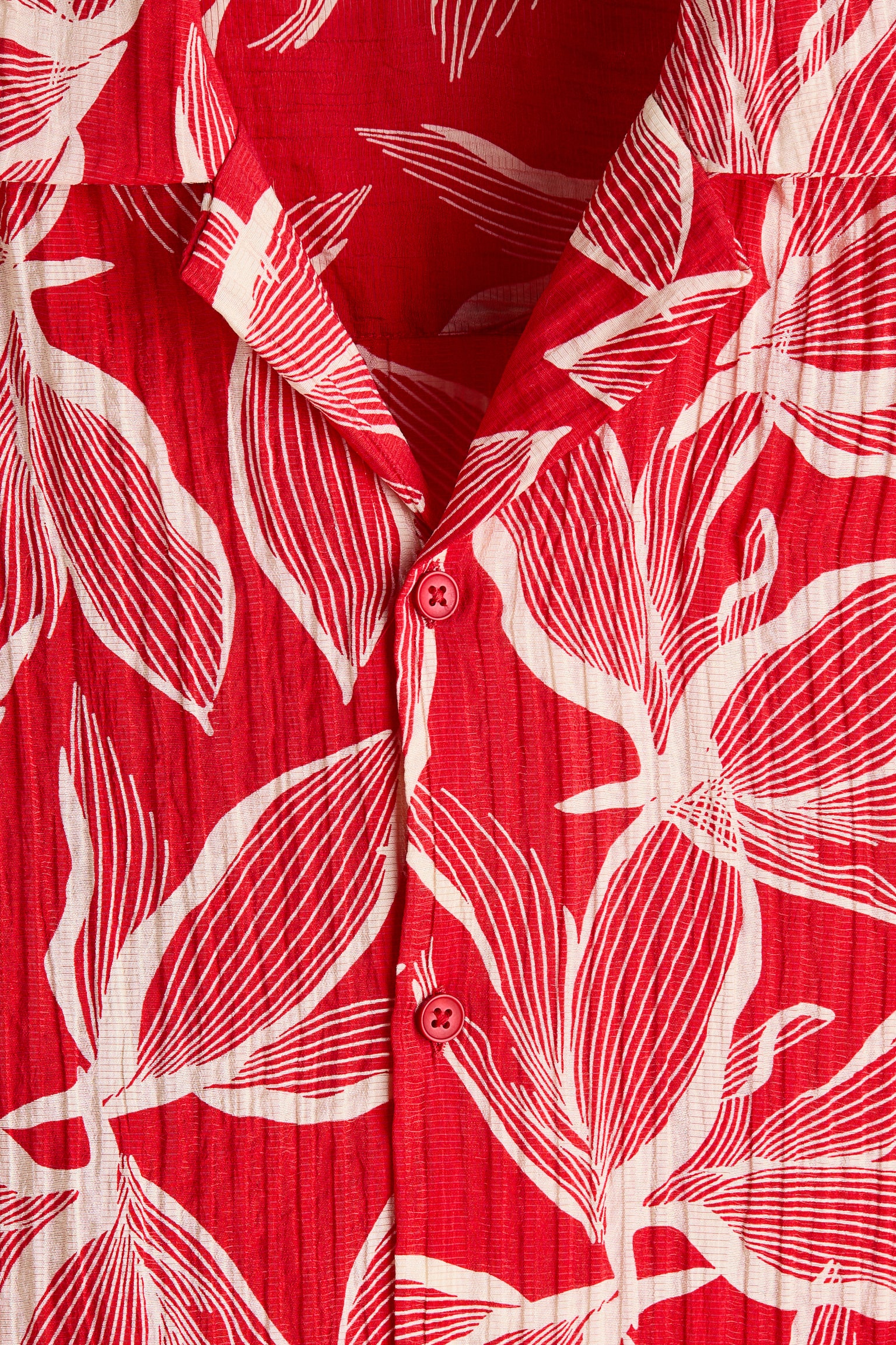 Regular Fit Resort shirt - Red/Flowers/Khaki green/Orchids - 2