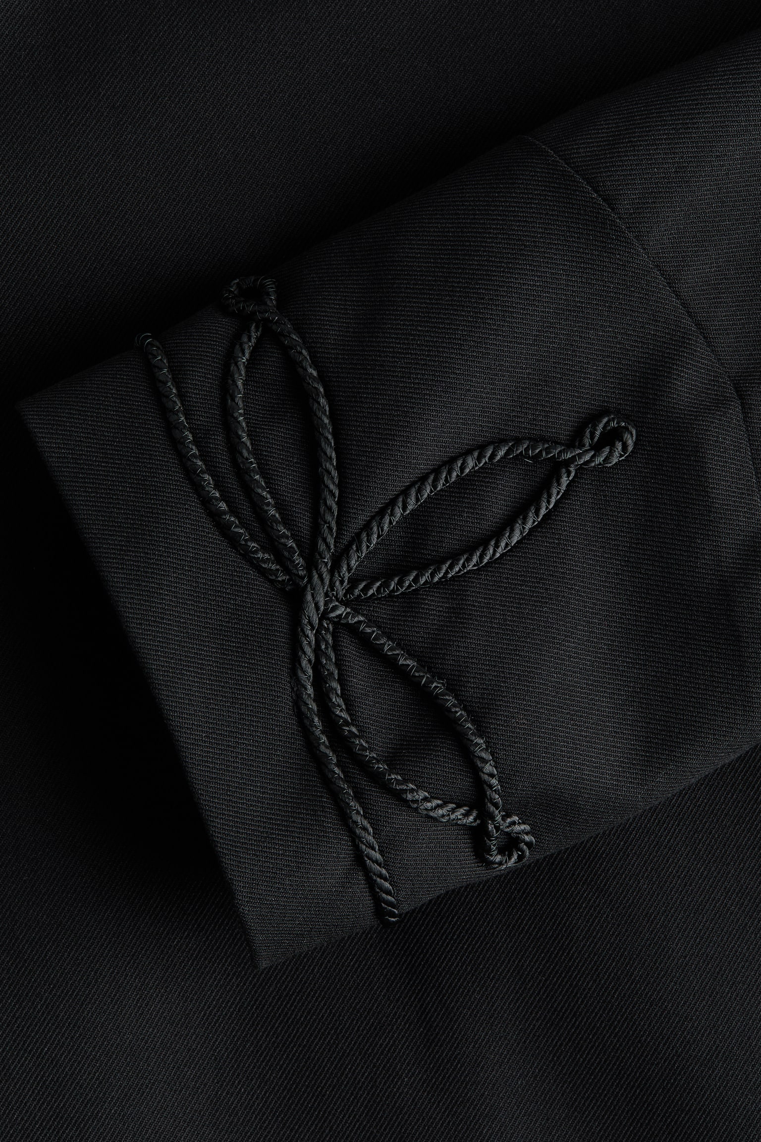 Женская куртка H&M Short Rope-Detail, цвет: Чёрный — фото 8