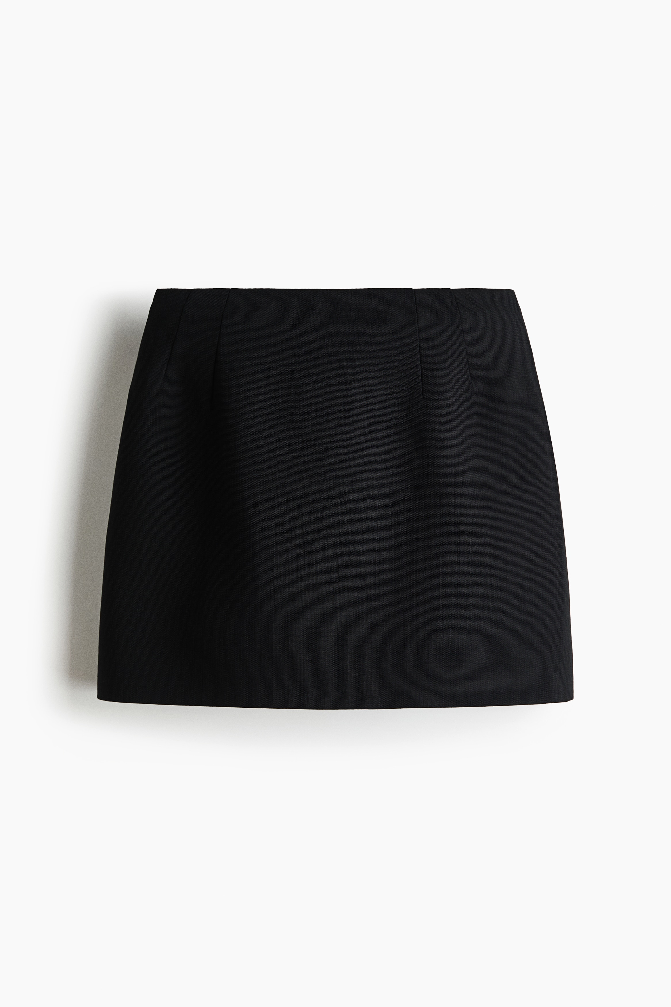 Wool Mini Skirt - Black