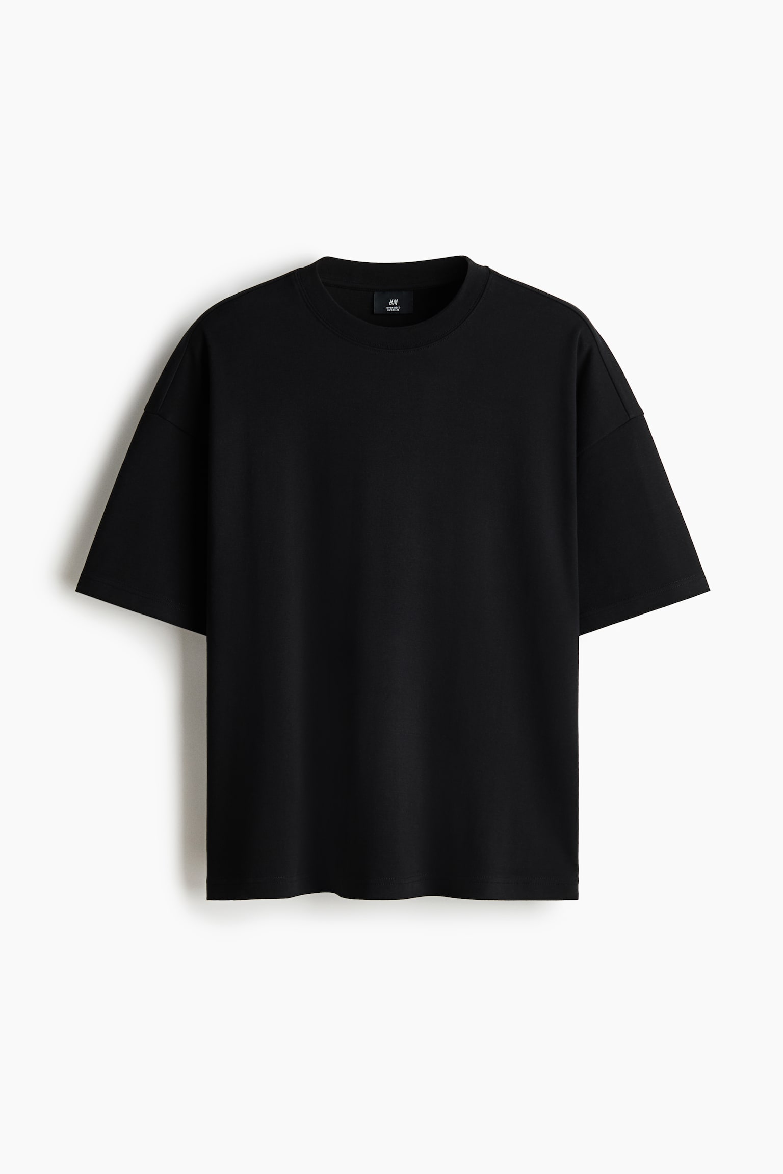 Oversized-Fit T-Shirt - Black/Gray/White/Dark beige - 1
