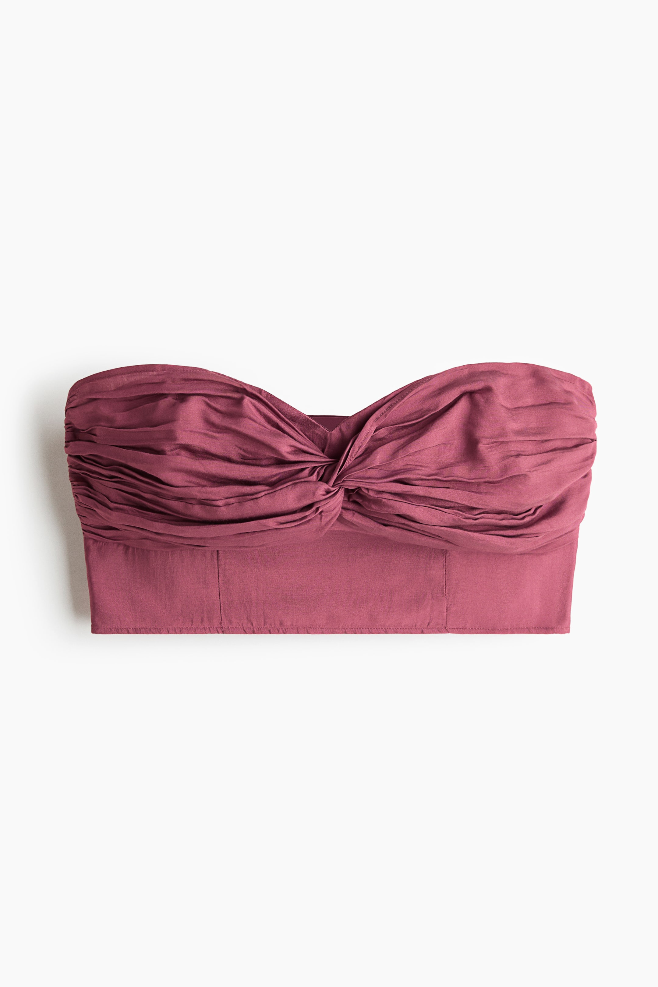 Viscose-Blend Bustier Top