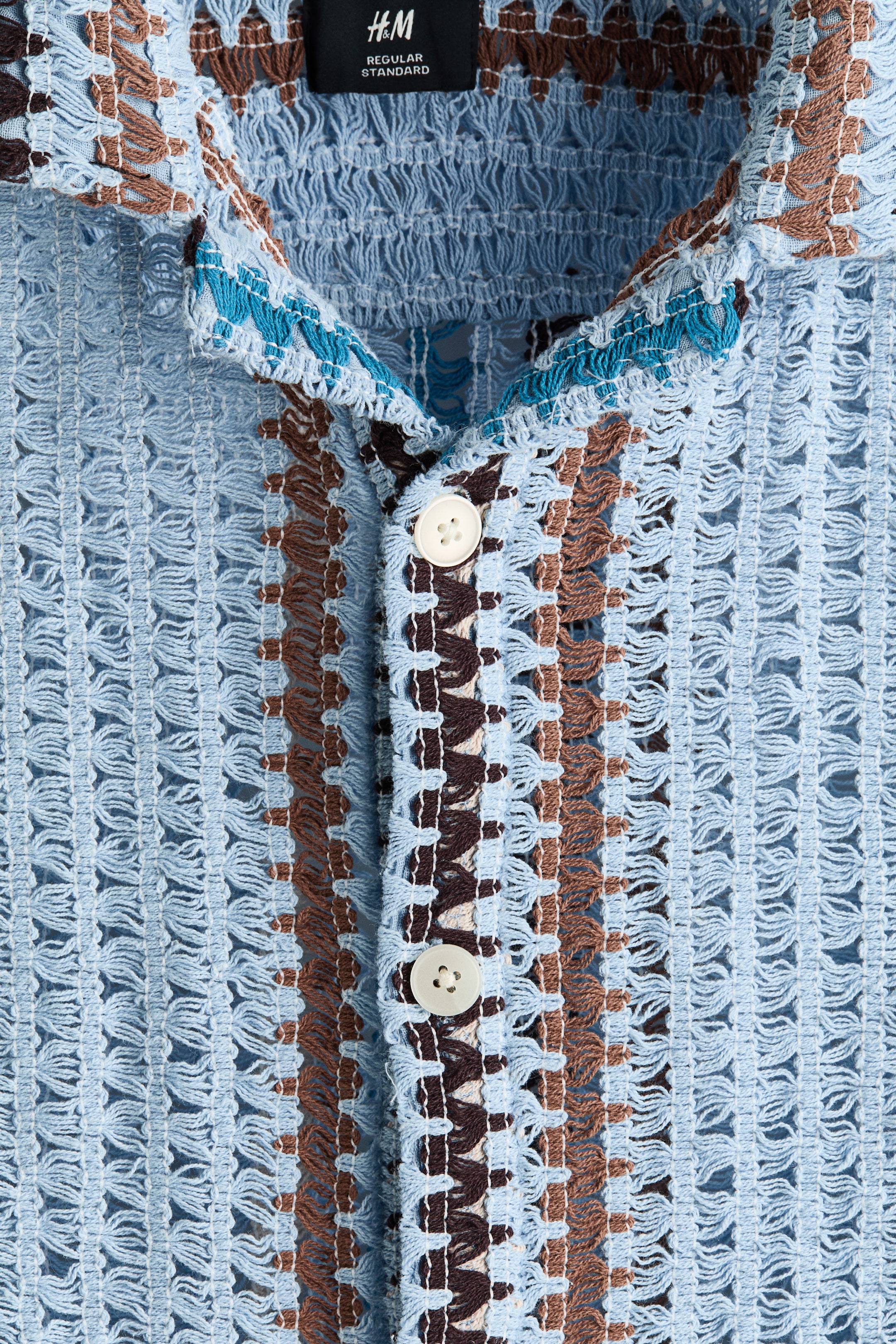 Regular-Fit Textured-Knit Resort Shirt
