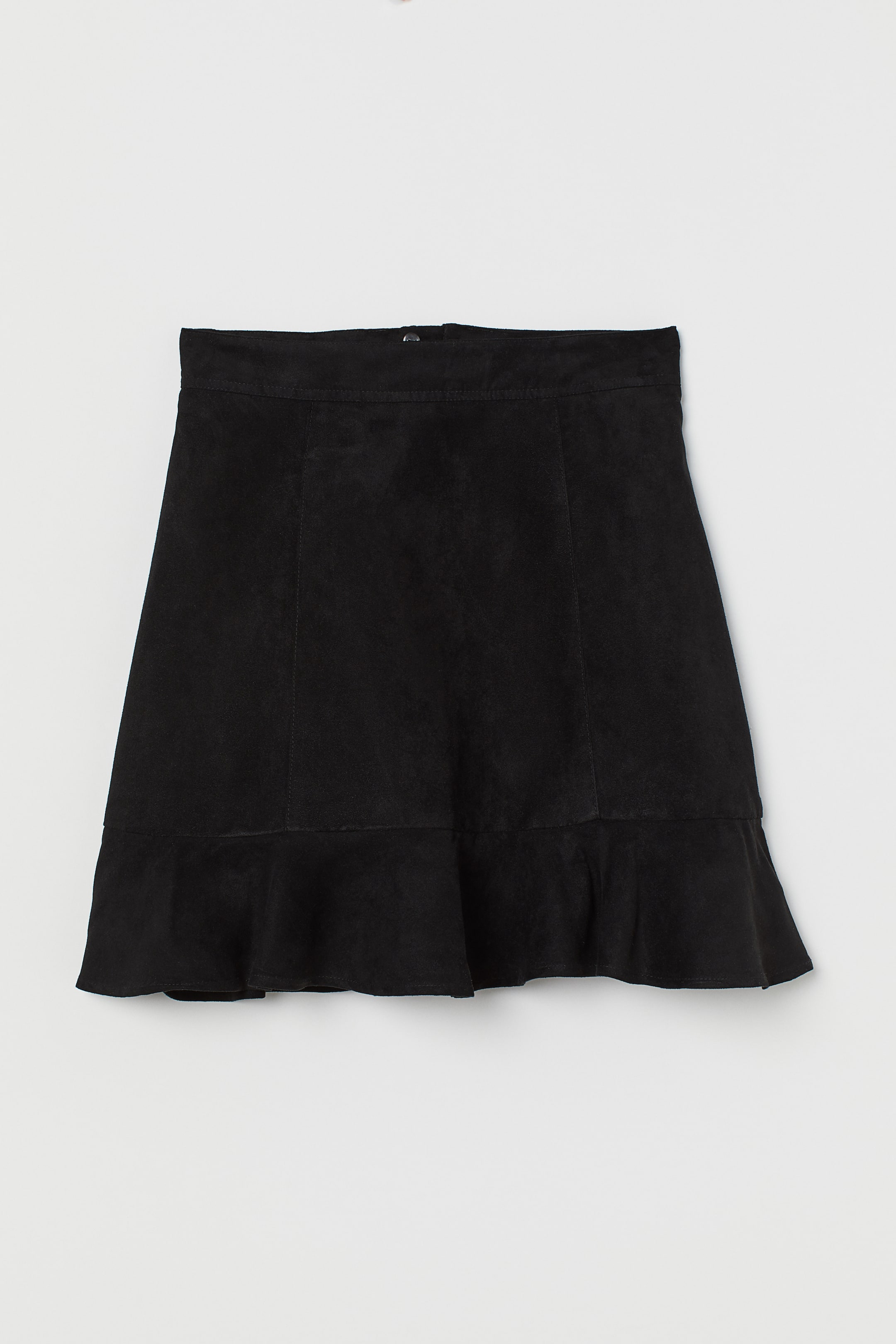 Größeres Bild ansehen: Rock mit Volant - Schwarz - Ladies | H&M DE 1