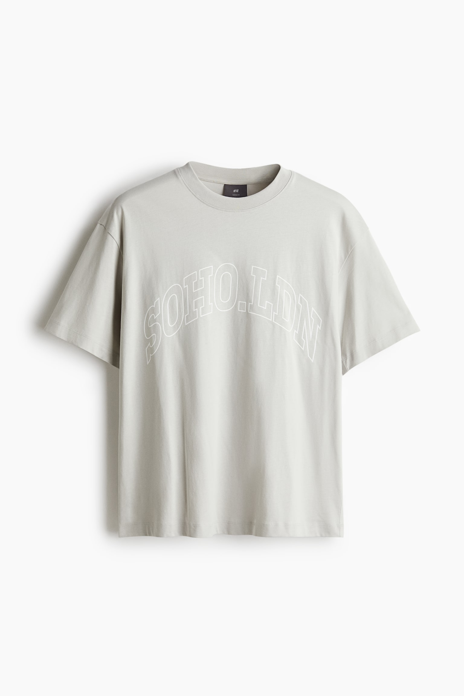 ルーズフィット プリントTシャツ - ライトグレー／Soho LDN/ブリックレッド/ホワイト／ロサンゼルス/スティールグリーン／Soho Heights/dc/dc/dc - 2