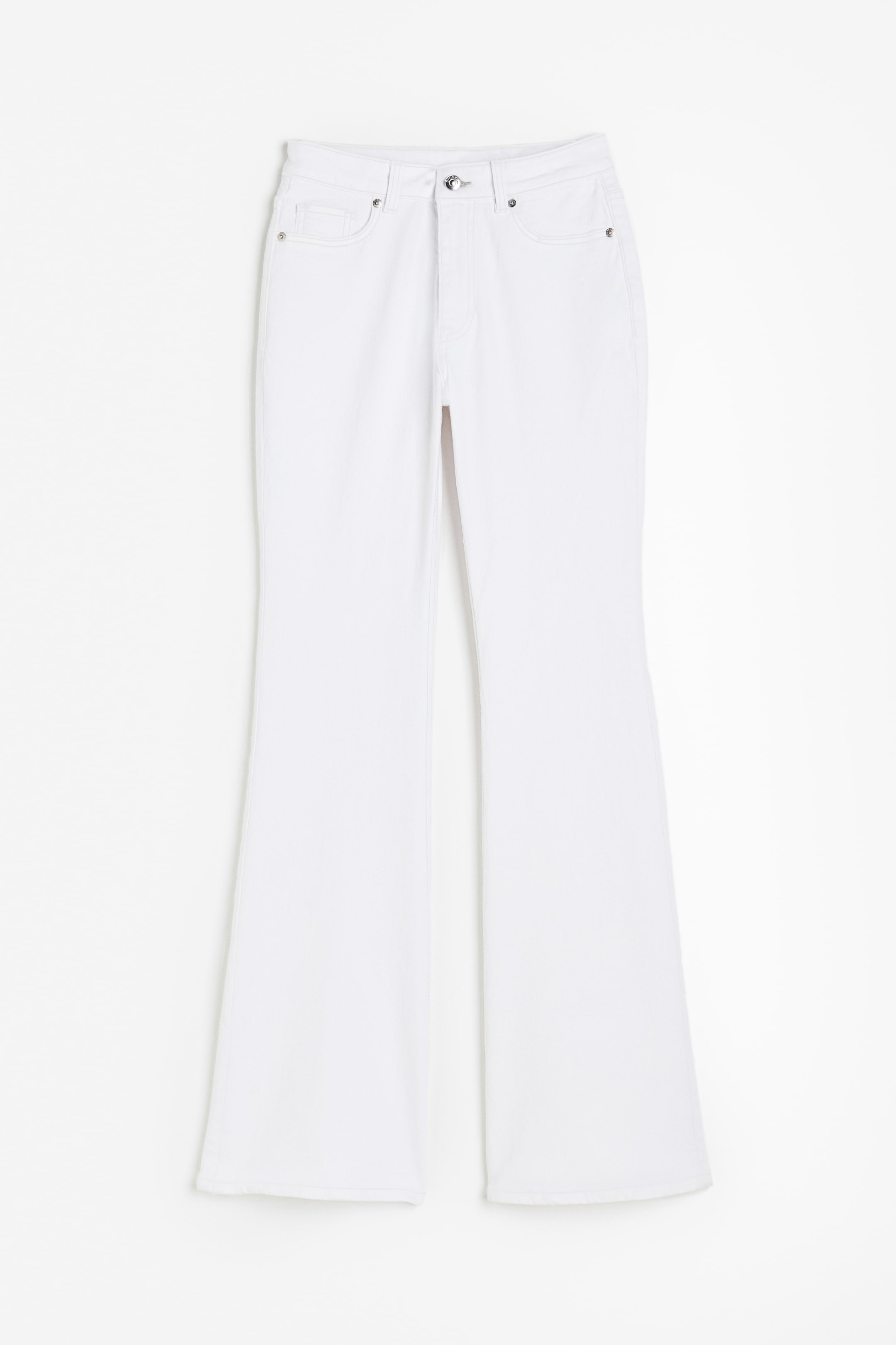 Flared High Jeans - White - Ladies | H&M GB 5