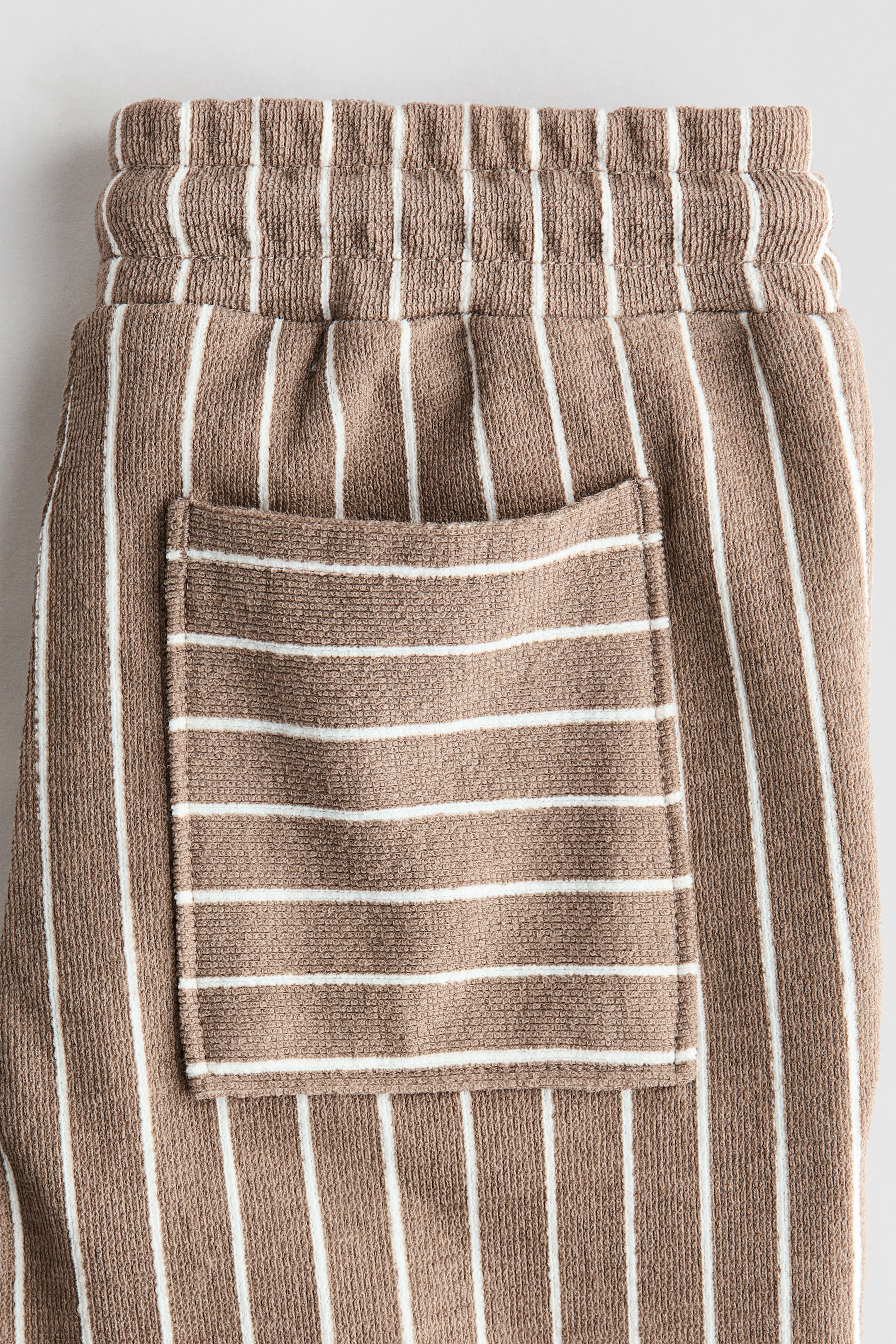 Pantalon à cordon en jersey texturé
