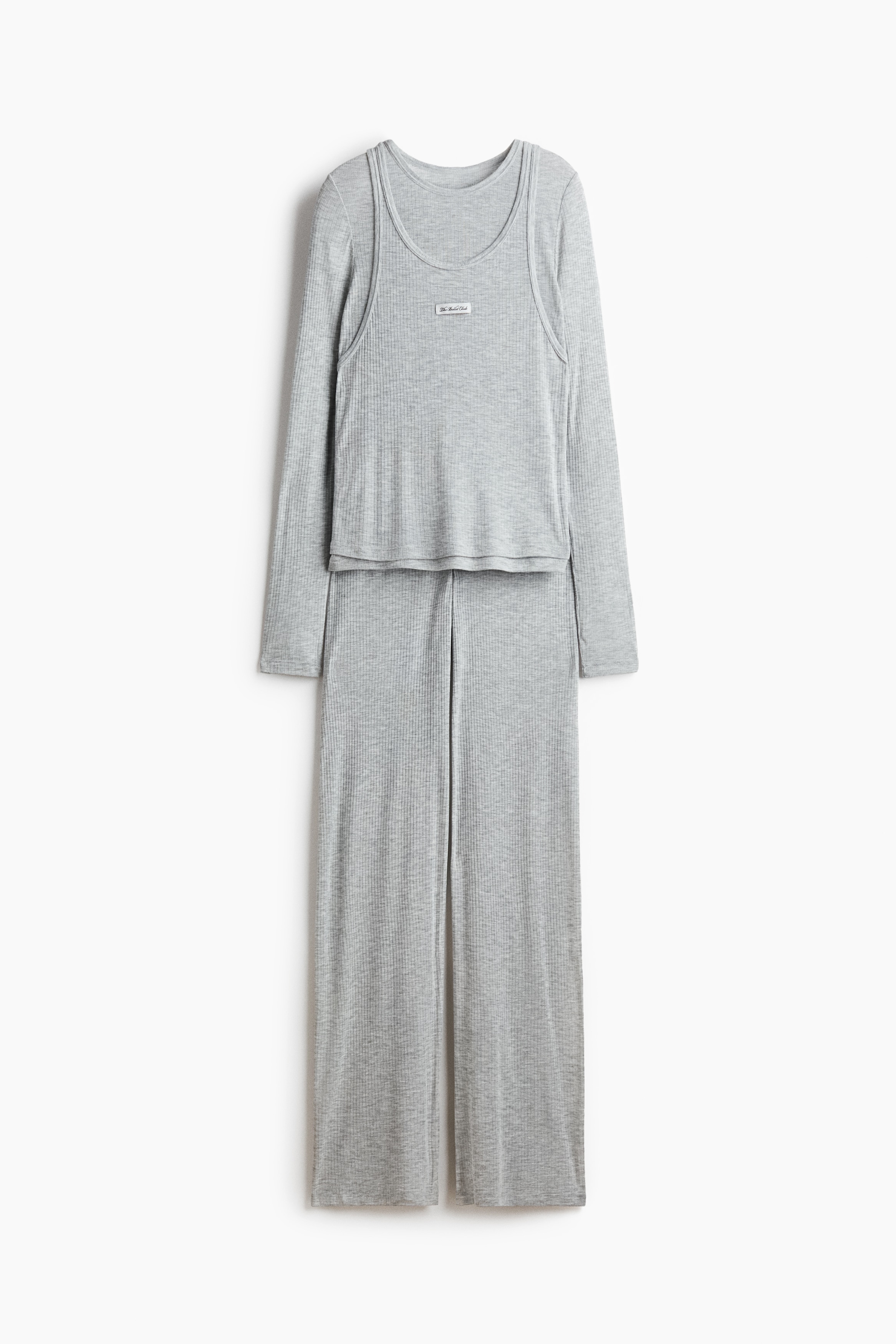 Jersey pyjamas - Light grey marl