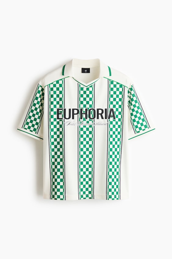Мужские рубашки H&M Loose-Fit Soccer Shirt
