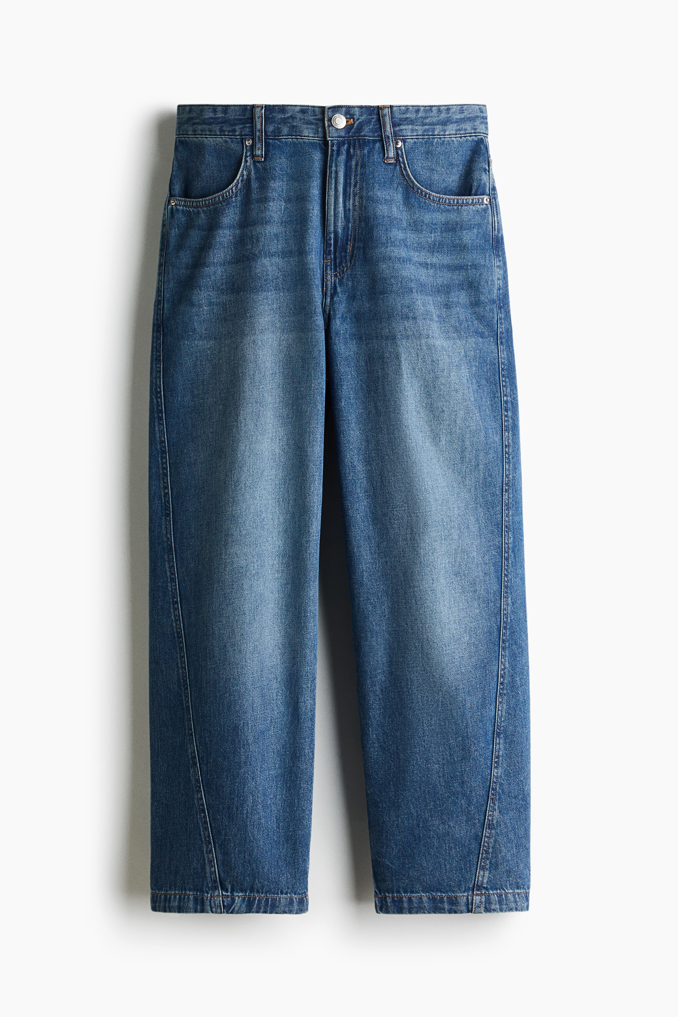 Barrel Regular Waist Jeans - Denim blue/Dark denim blue